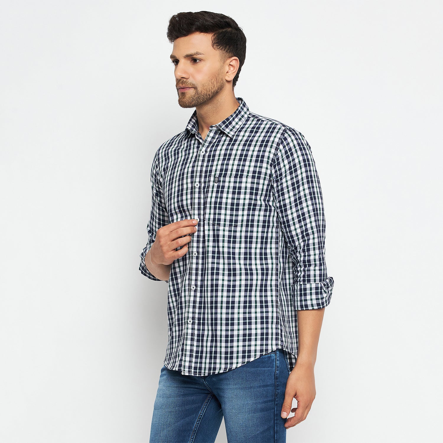 Duke Stardust Men Full Sleeve Cotton Shirt (SDO7CKSR)