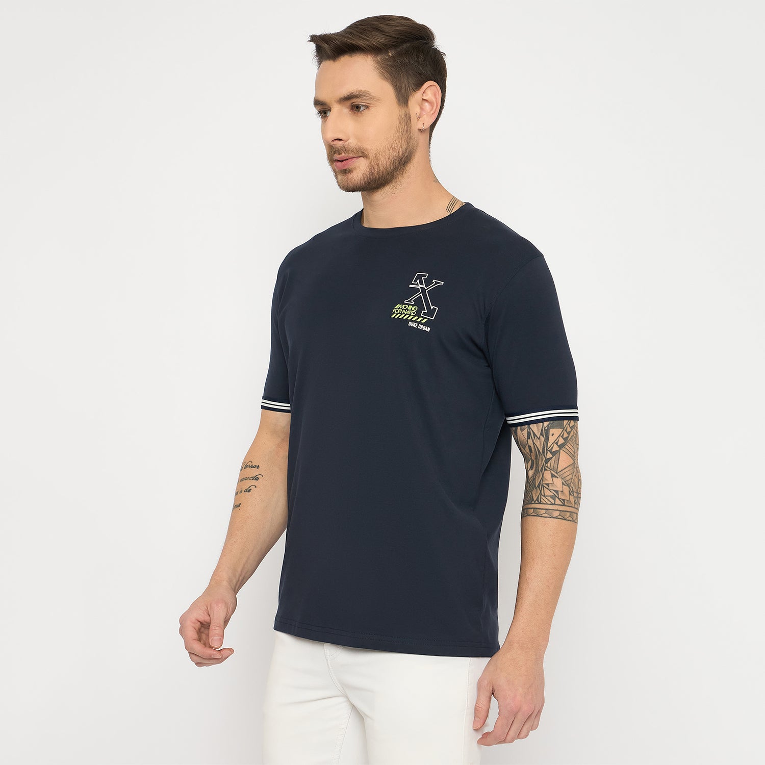 Duke Urban Men Half Sleeve Cotton Tshirt (LF7432)