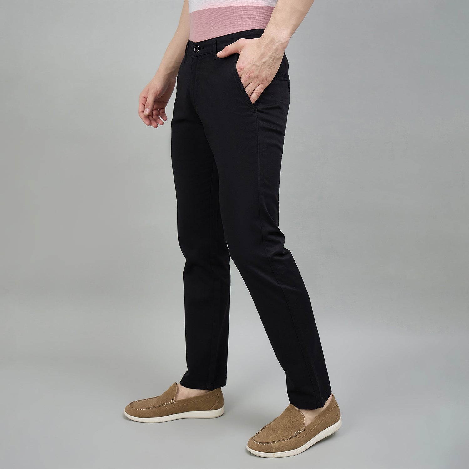 Duke Urban Men Flatfront Narrowfit Non-denim Casual Trouser (SDT4667)