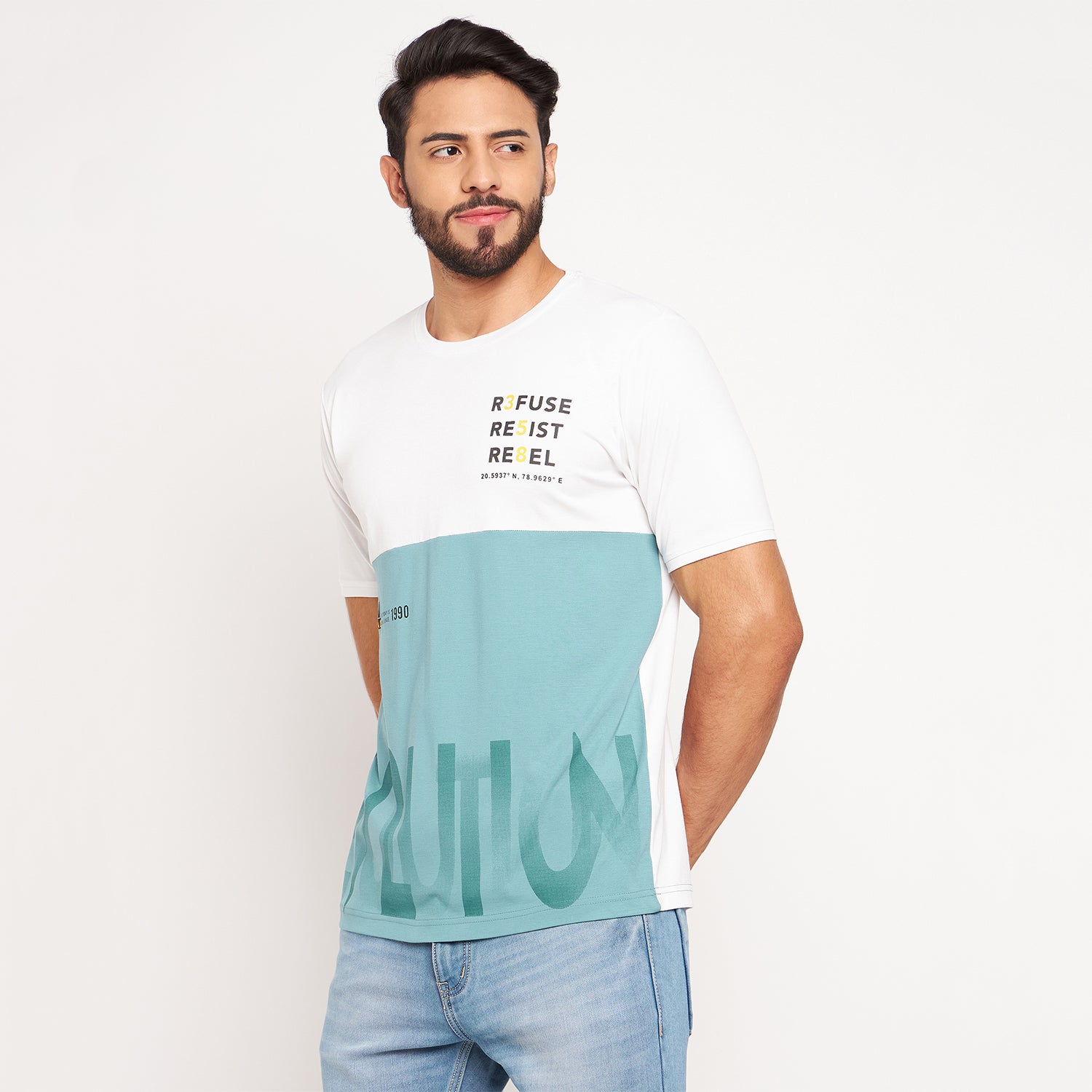 Duke Stardust Men Round Neck Half Sleeve Cotton T-shirt (LF5750)