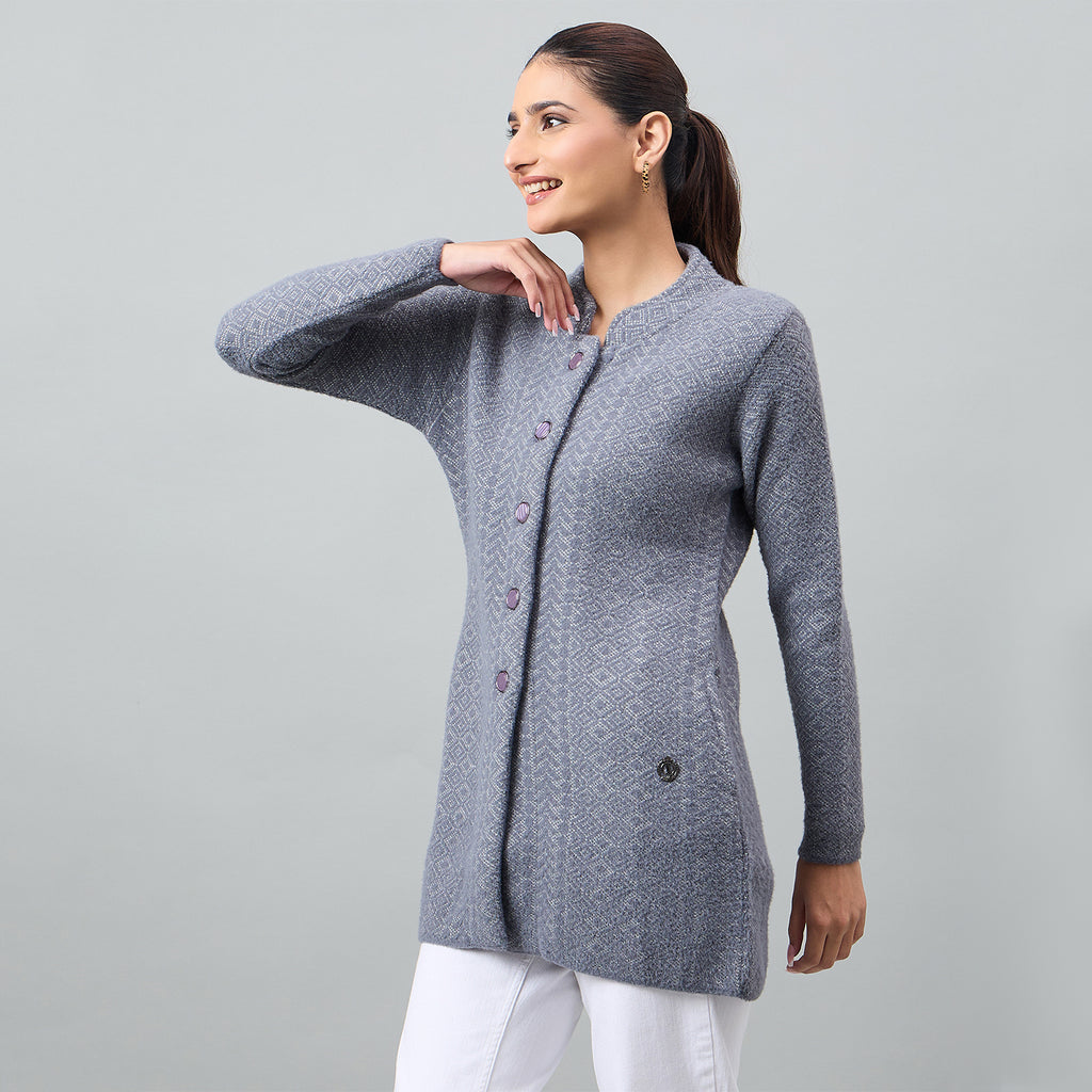 Duke Urban Women Full Sleeve Front Open Regular Cardigan (SDS1286)