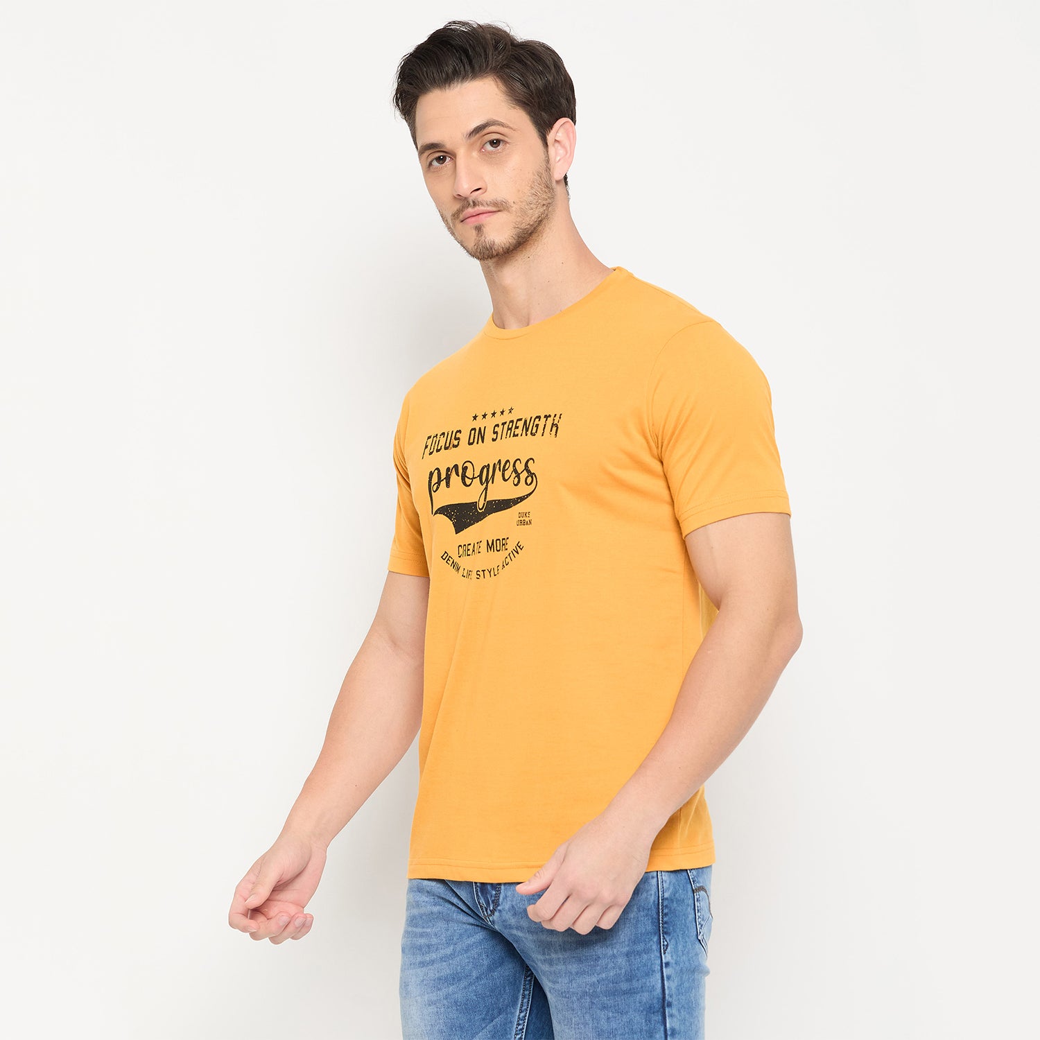 Duke Urban Men Half Sleeve Cotton Pack of 3 T-shirts  (ONSDVP42)