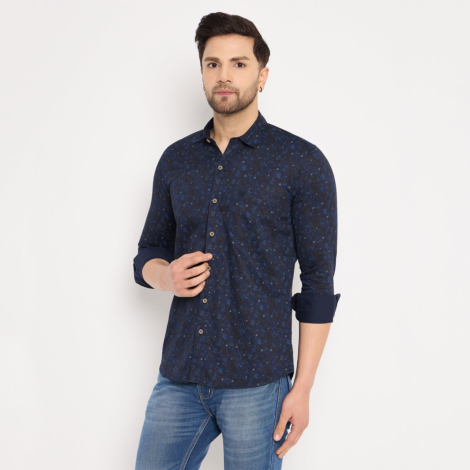 Duke Urban Men Full Sleeve Cotton Shirt (SDO8PRSH)
