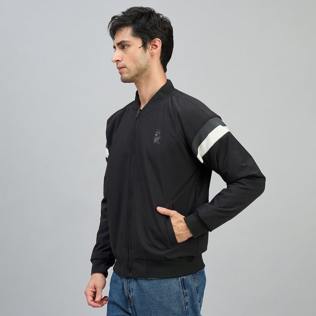 Duke Men Full Sleeve Stand Collar Reversible Jacket (SDZ3238)