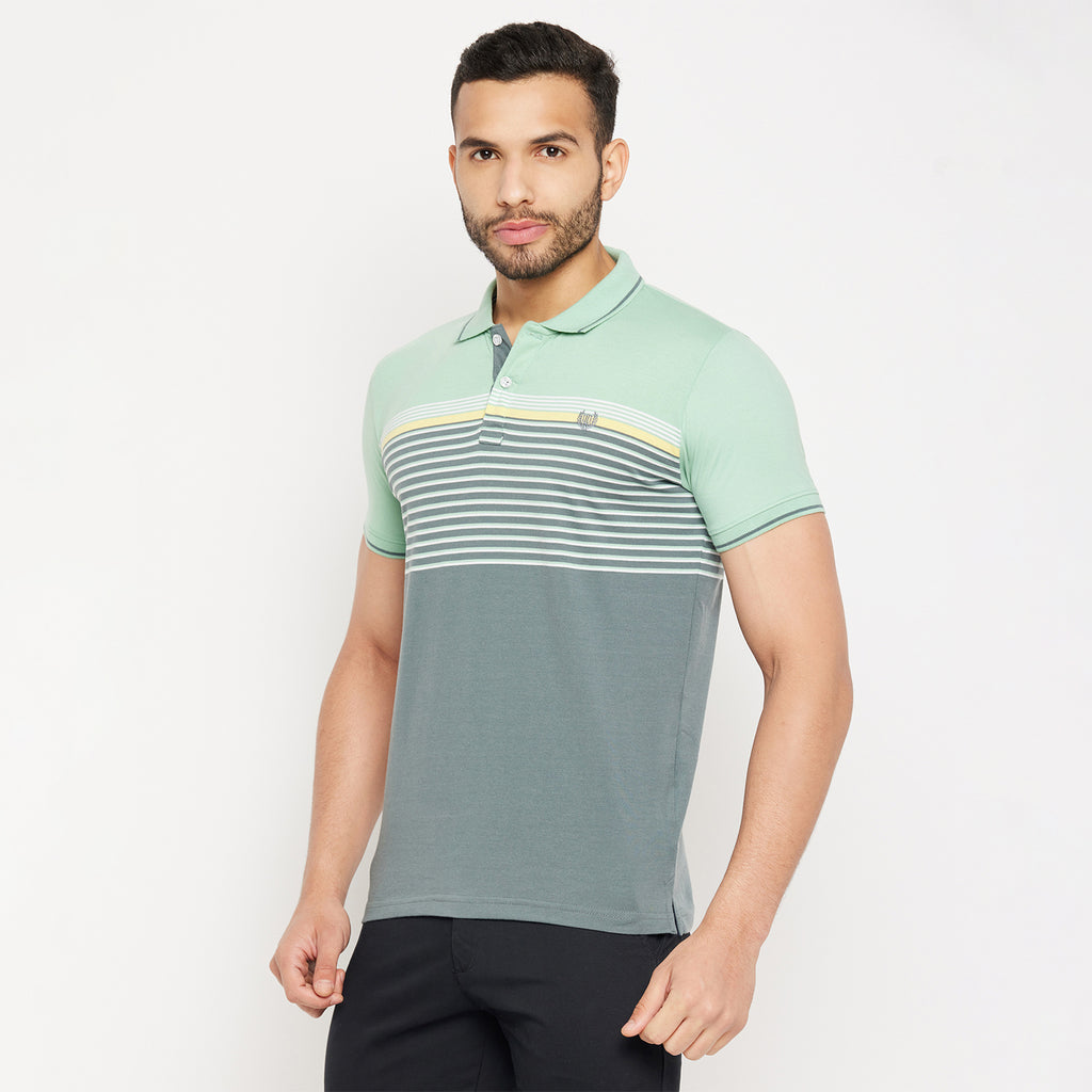 Duke Stardust Men Half Sleeve Polo Neck Cotton T-shirt (LF5726)
