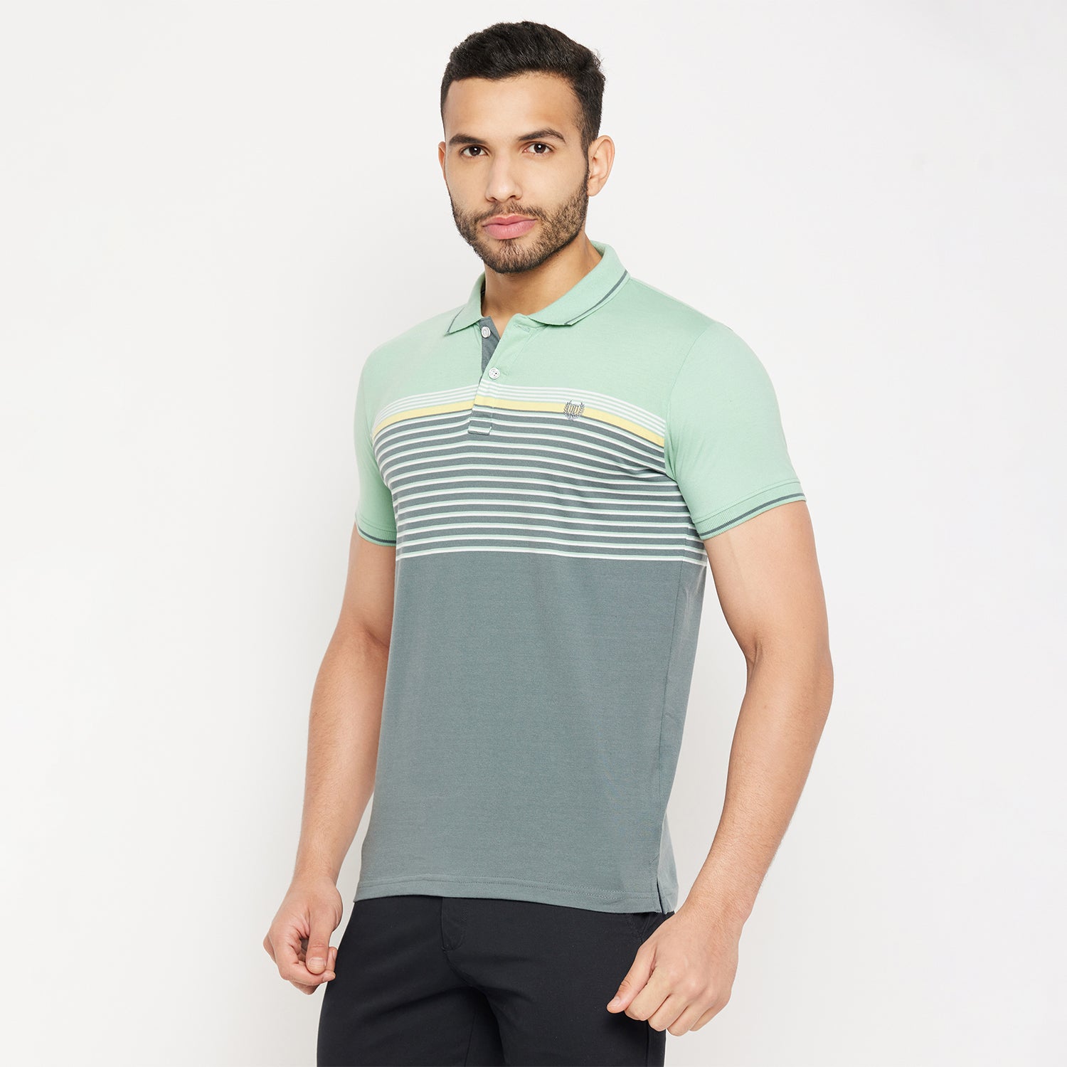 Duke Stardust Men Half Sleeve Polo Neck Cotton T-shirt (LF5726)