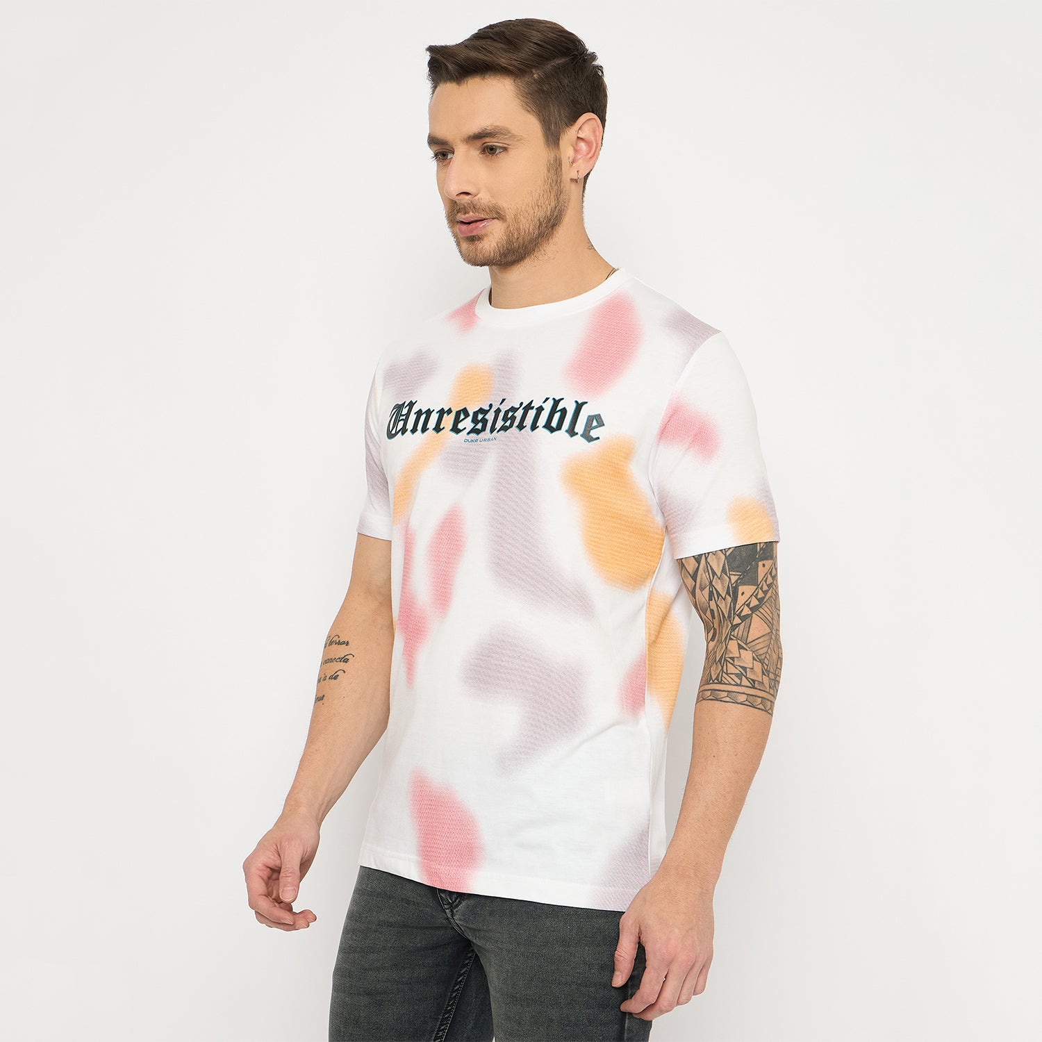 Duke Urban Men Half Sleeve Cotton Tshirt (LF7417)
