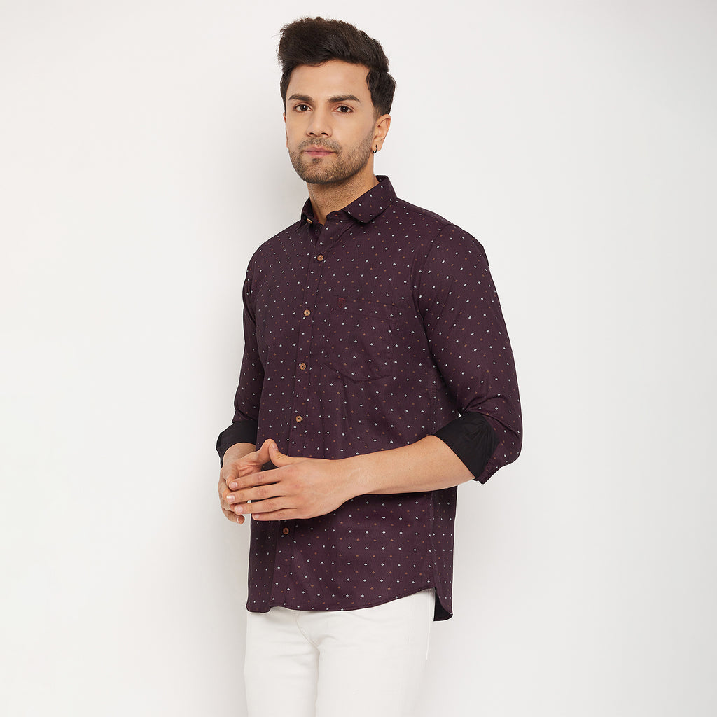 Duke Men Stardust Cotton Full Sleeve Shirt (SDO8PRSA)