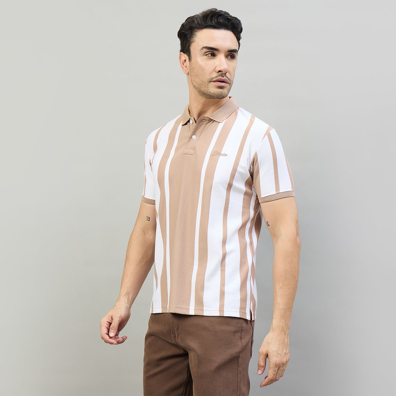 Duke Urban Men Half Sleeve Cotton Regular Fit Casual T-shirt (LF7869)