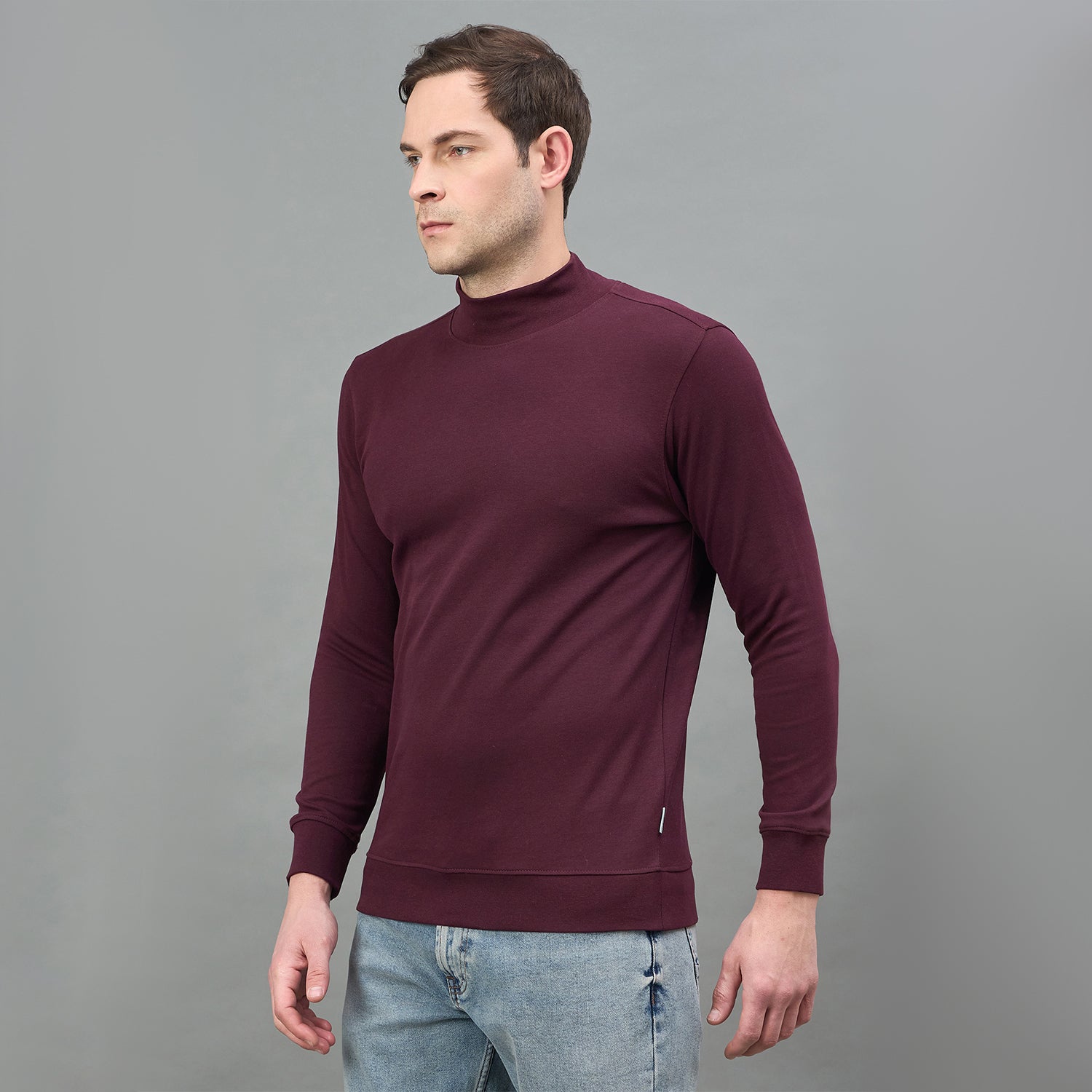 Duke Urban Men Turtle Neck Regular Sweatshirt (LF6435S)