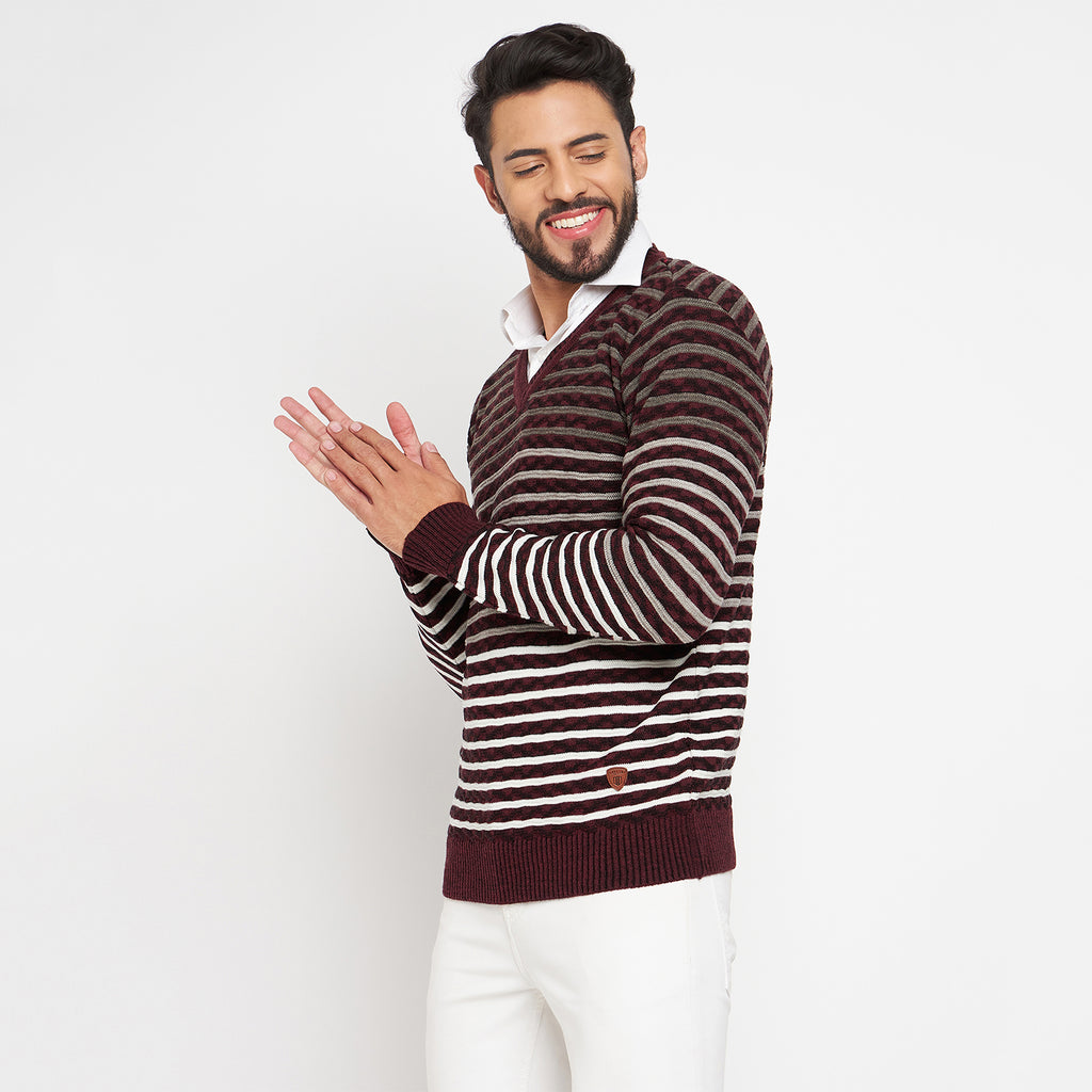 Duke Urban Men Full Sleeve V Neck Sweater (SDS2058)
