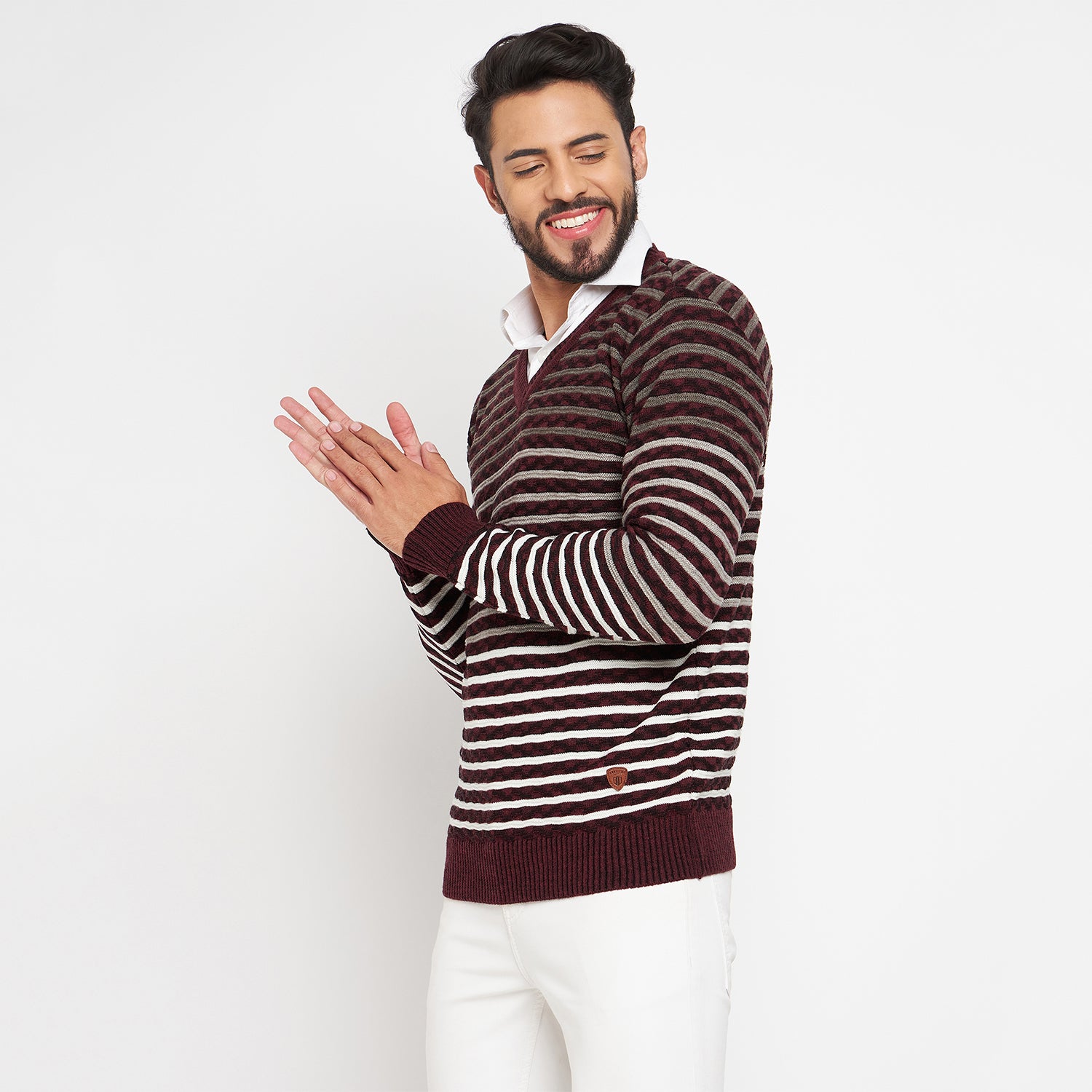 Duke Urban Men Full Sleeve V Neck Sweater (SDS2058)