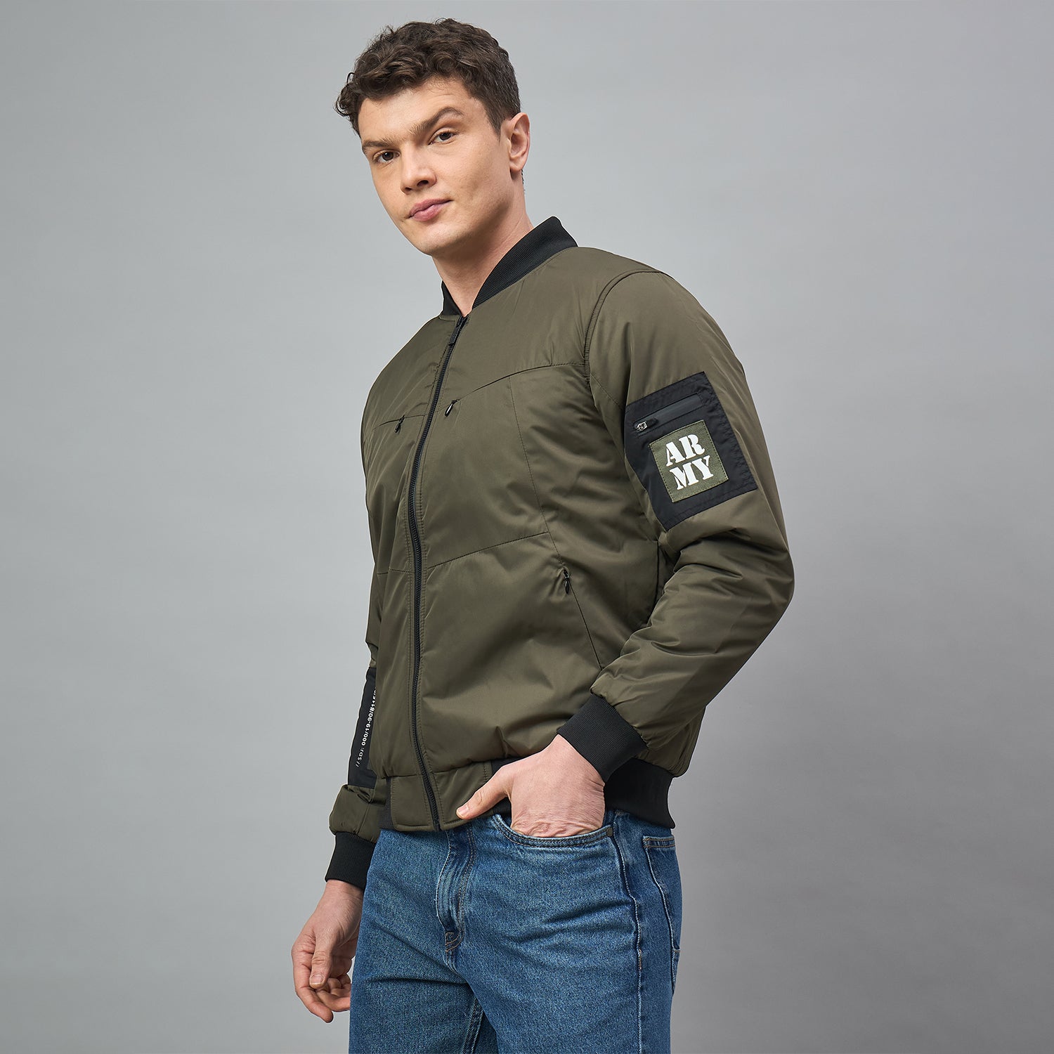 Duke Urban Men Full Sleeve Slim fit Bomber Jacket (SDZ3046N)