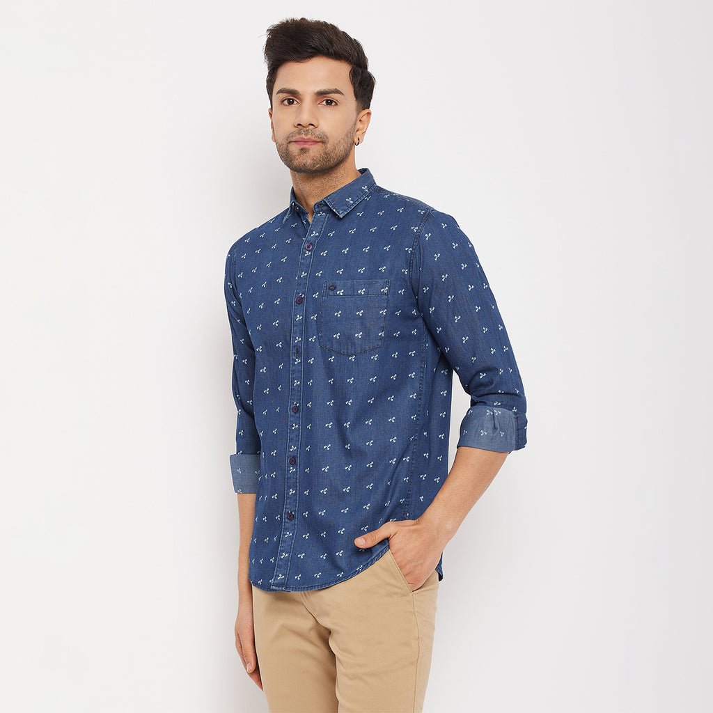 Duke Men Stardust Cotton Full Sleeve Shirt (SDO8910R)