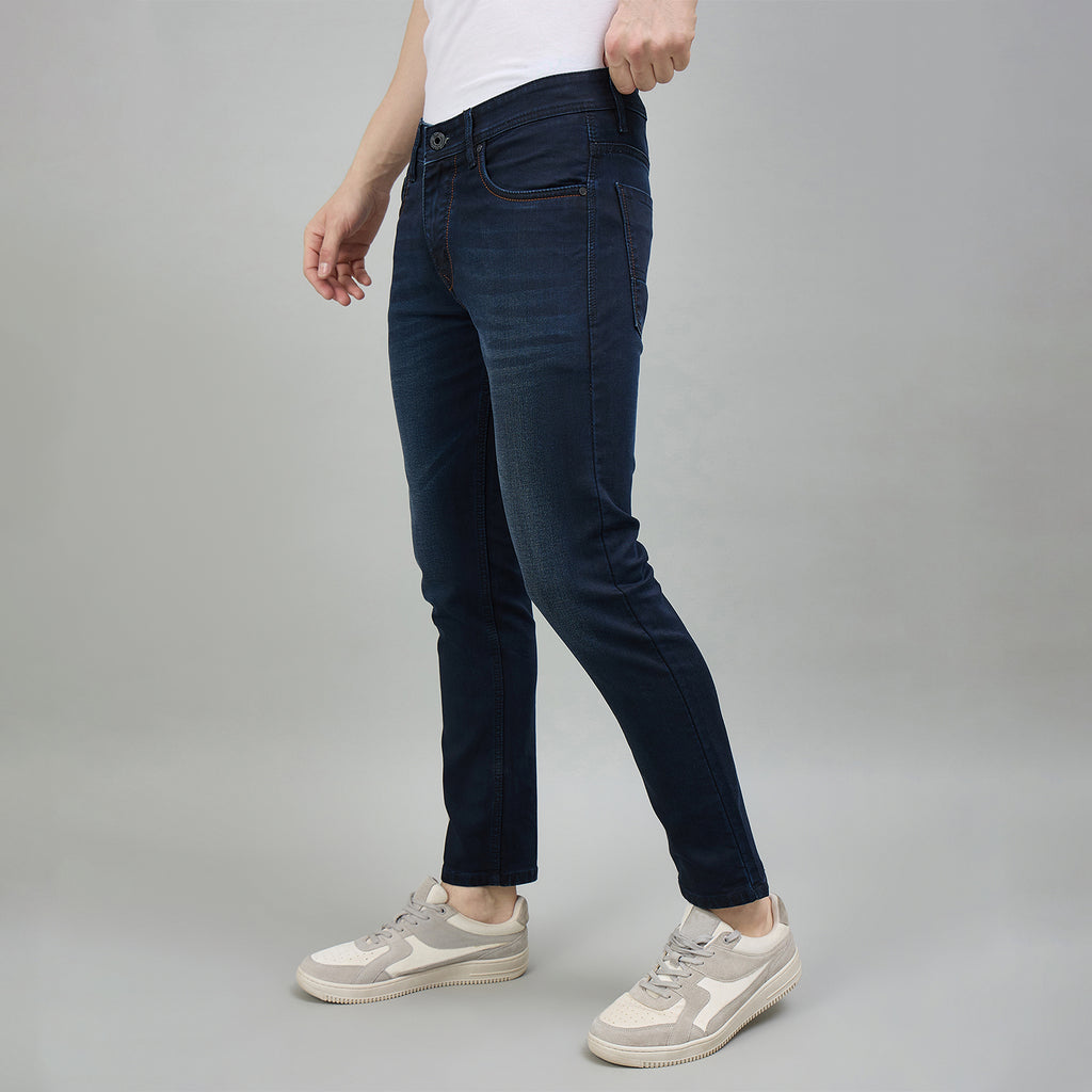 Duke Urban Men Ankle Length Mid-Rise Light Fade Stretchable Jeans (SDD9135A)
