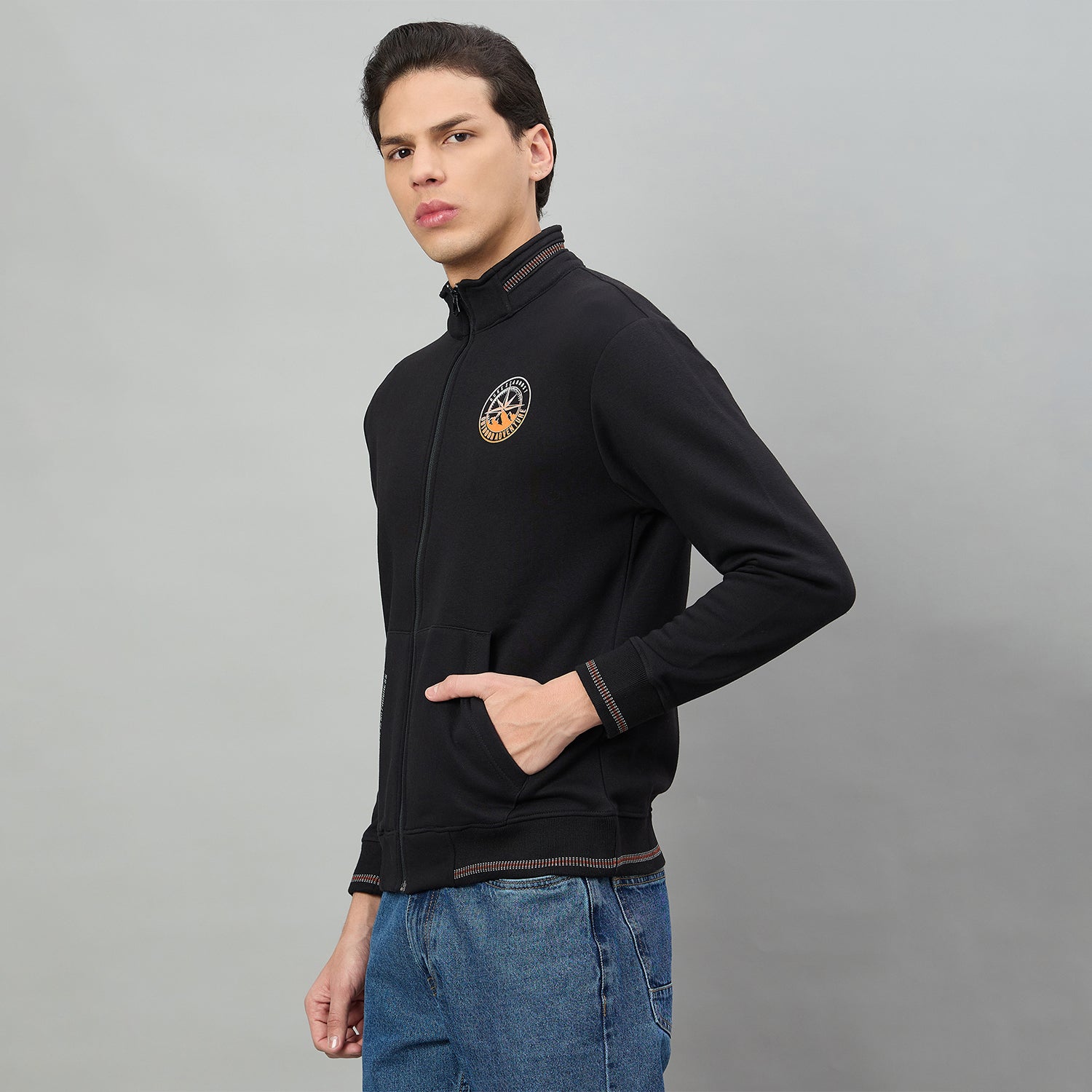 Duke Urban Men Full Sleeve Zipper Sweatshirt (LF6303N)