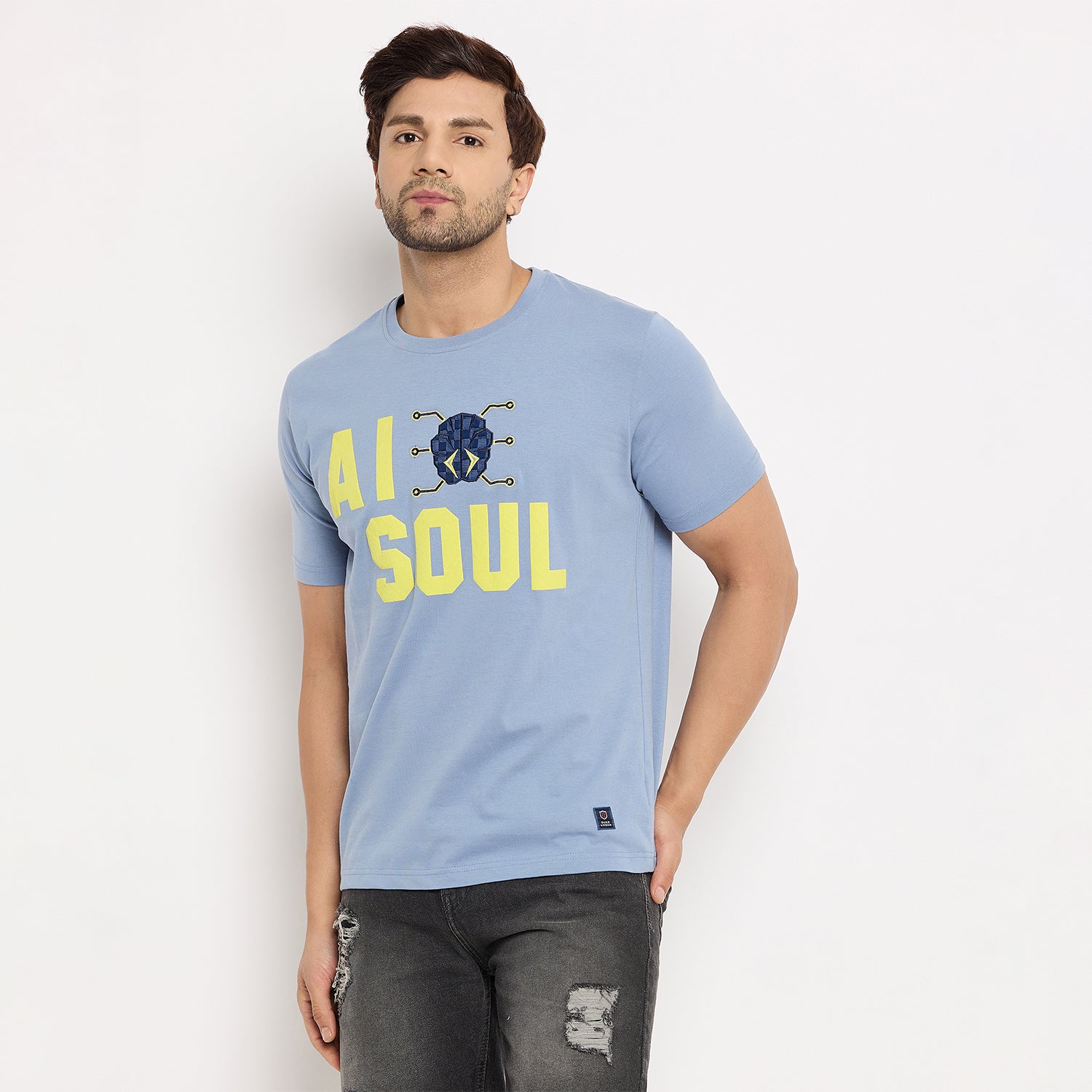 Duke Urban Men Half Sleeve Cotton T-Shirt  (MLF7282)