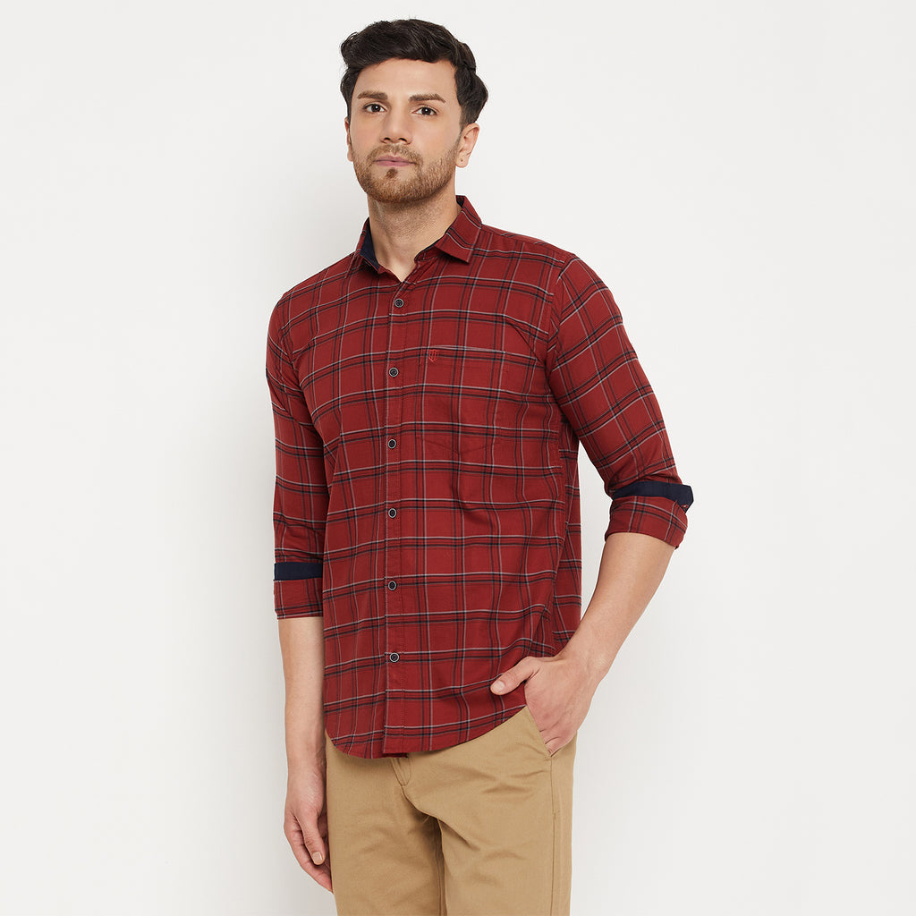 Duke Urban Men Full Sleeve Cotton Shirt (SDO5CKON)