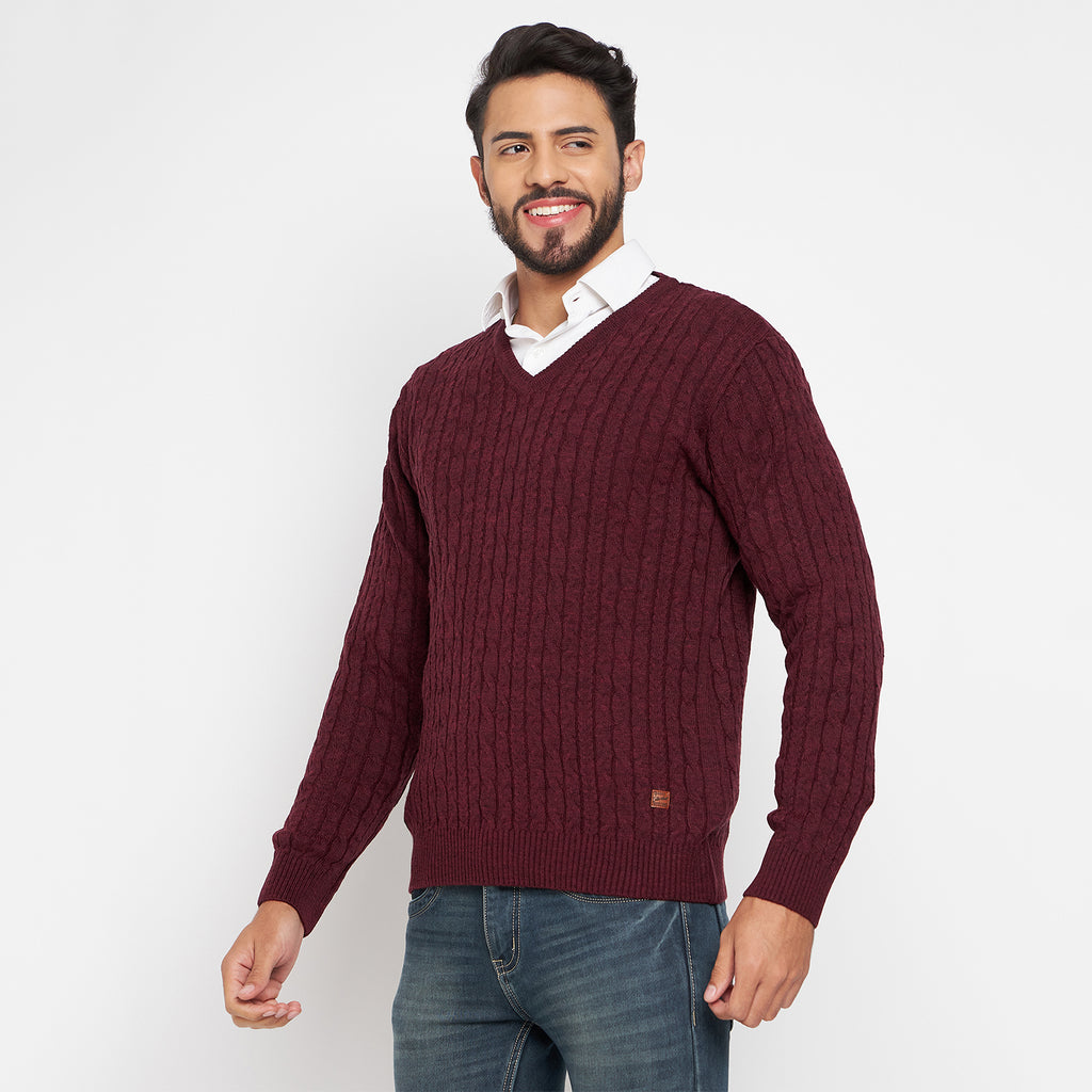 Duke Urban Men Full Sleeve V Neck Sweater (SDS2046)