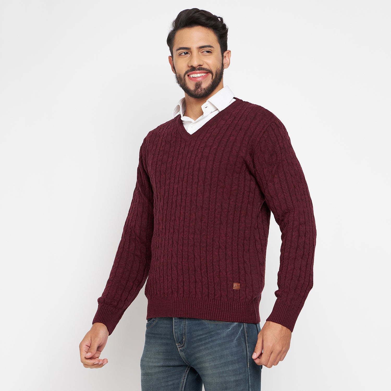 Duke Urban Men Full Sleeve V Neck Sweater (SDS2046)
