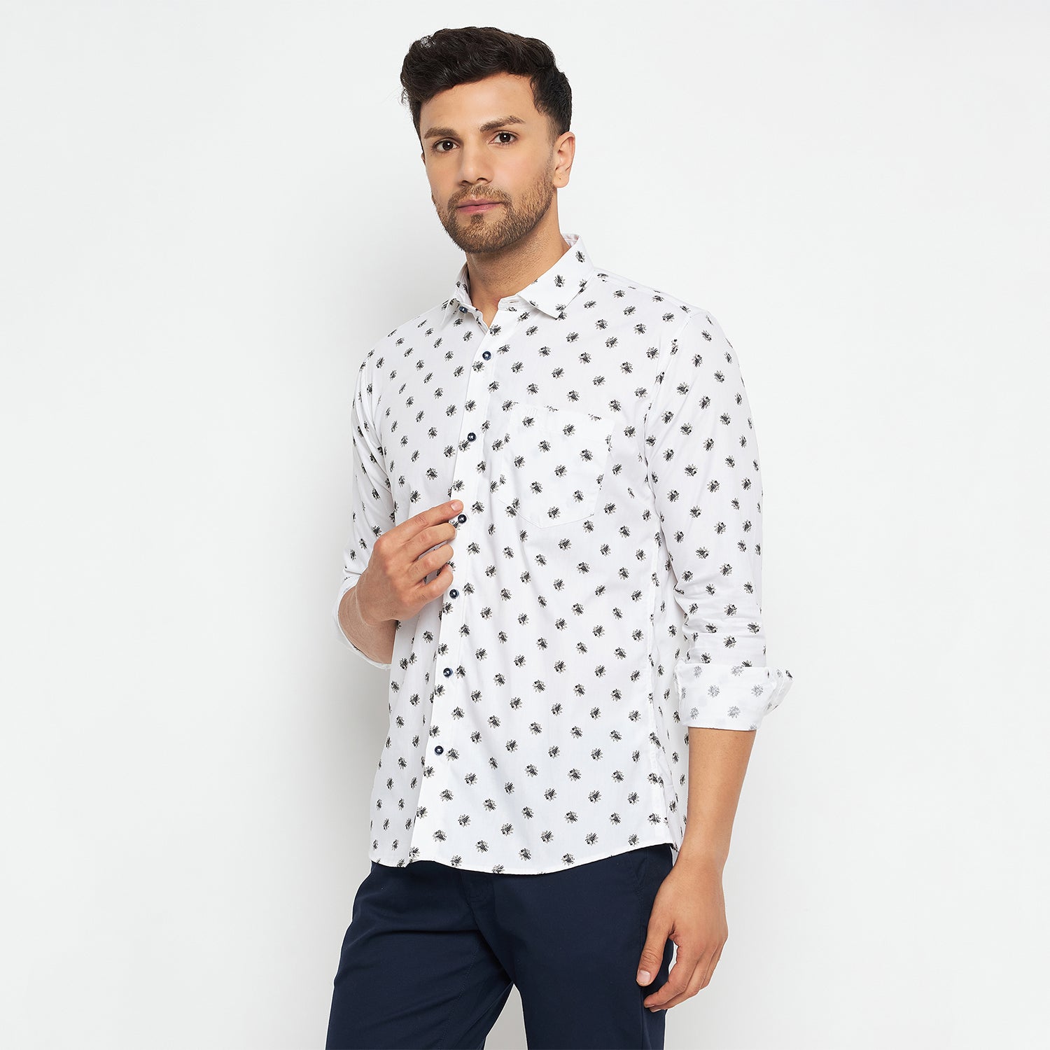 Duke Stardust Men Full Sleeve Cotton Shirt (SDO8MPR)