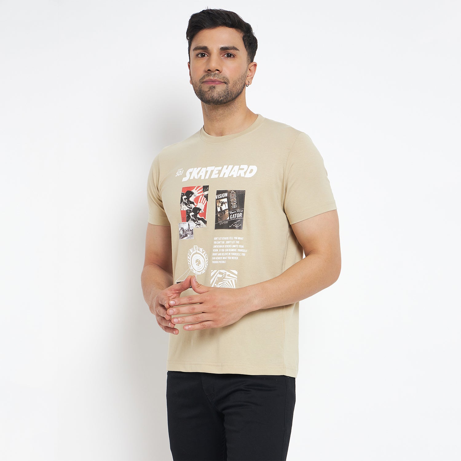 Duke Urban Men Half Sleeve Cotton T-shirt (MLF7056)