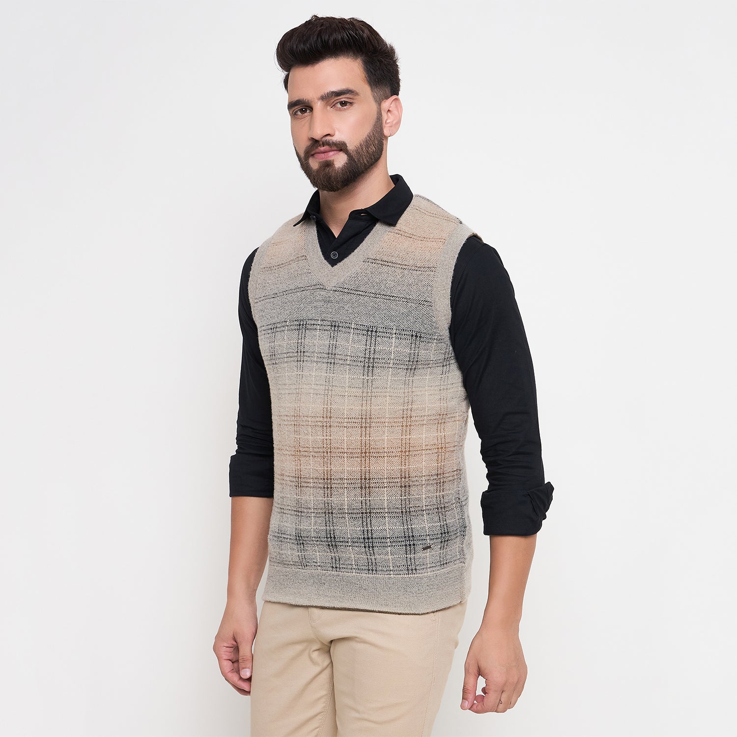 Duke Urban Men Sleeveless Reversible Sweater (SDS2294)
