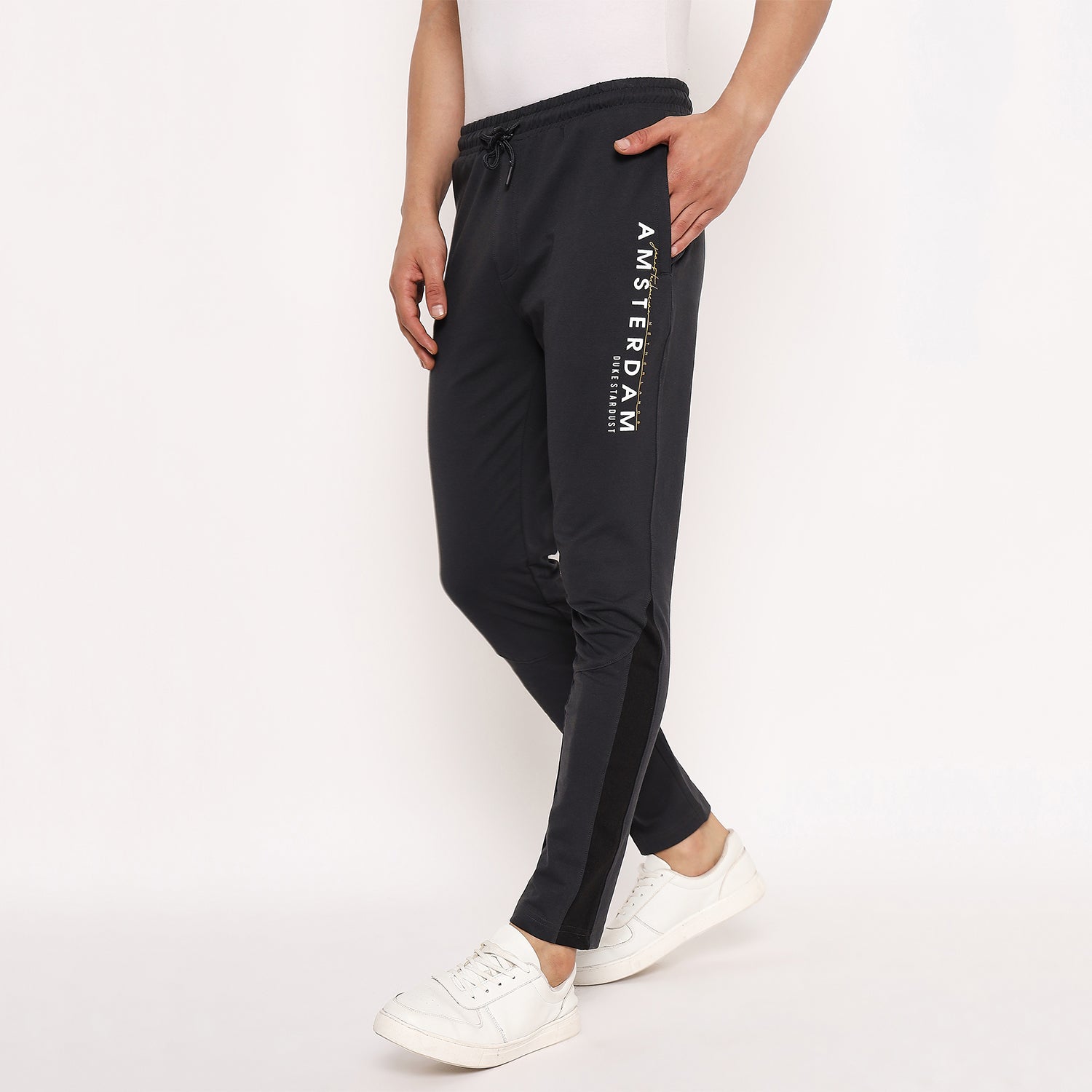 Duke Urban Men Solid Track Pant (LF5693)