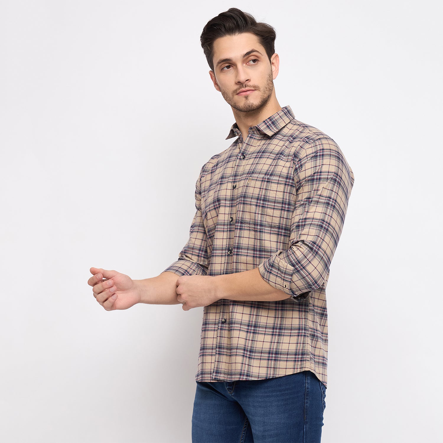 Duke Urban Men Full Sleeve Cotton Shirt (SDO8CKOK)