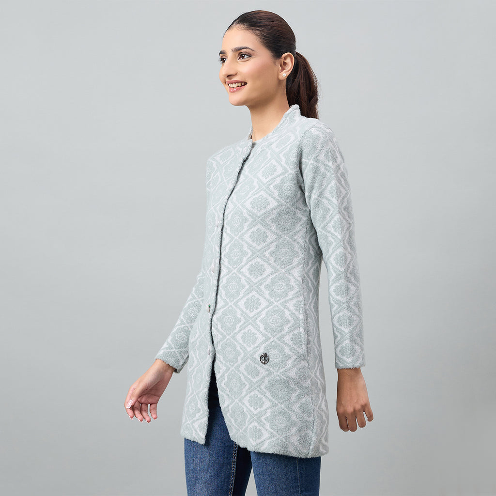 Duke Urban Women Full Sleeve Front Open Regular Cardigan (SDS1368)