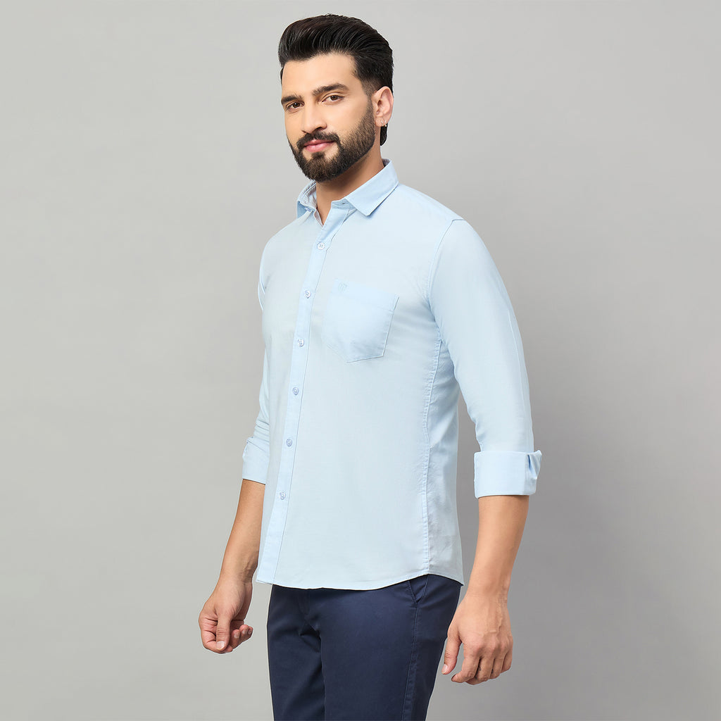 Duke Urban Men Full Sleeve Cotton Shirt (SDO8PLOB)