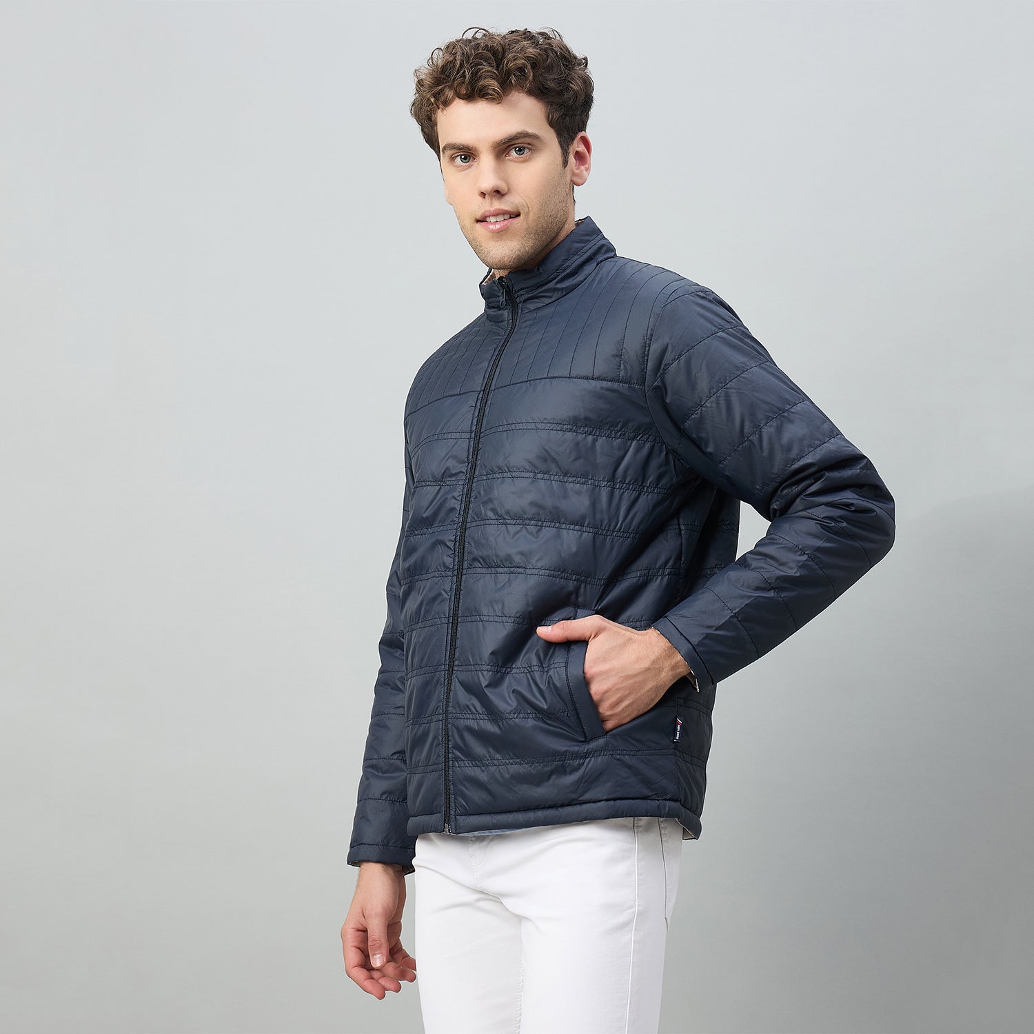 Duke Urban Men Reversible High Neck Regular Jacket (OSDZ9292)