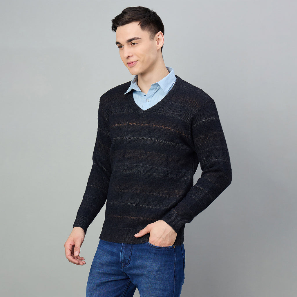 Duke Men V Neck Regular Sweater (SDS2246)