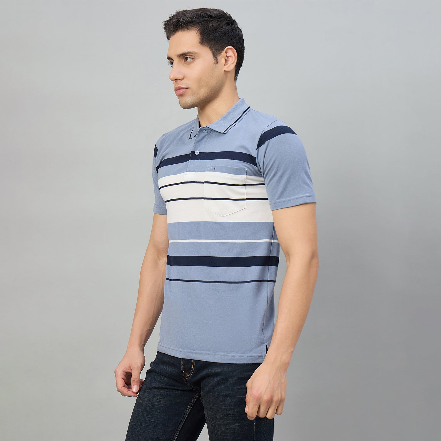 Duke Men Half Sleeve Cotton Regualr Fit Casual T-shirt (MLF1182)