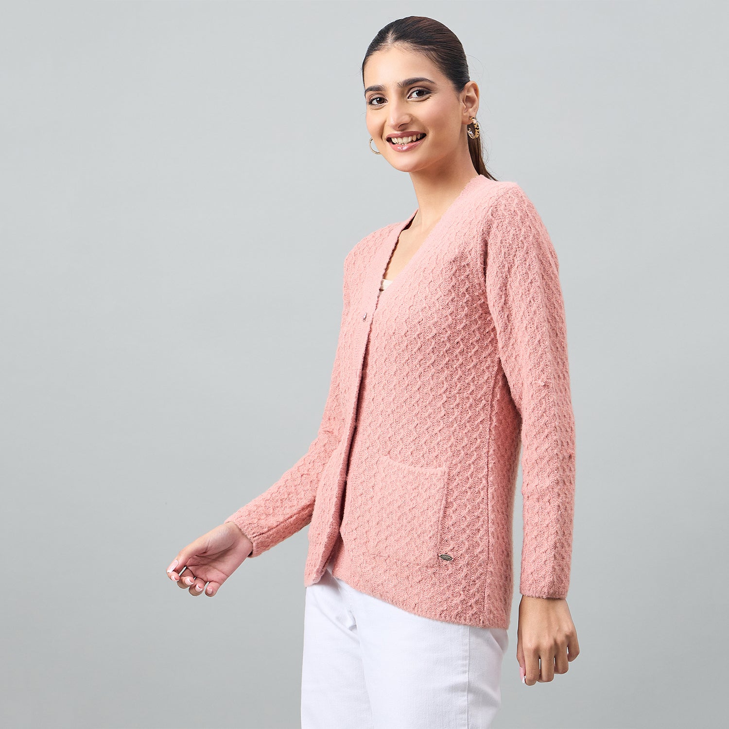 Duke Urban Women Full Sleeve Front Open Regular Cardigan (SDS1294)