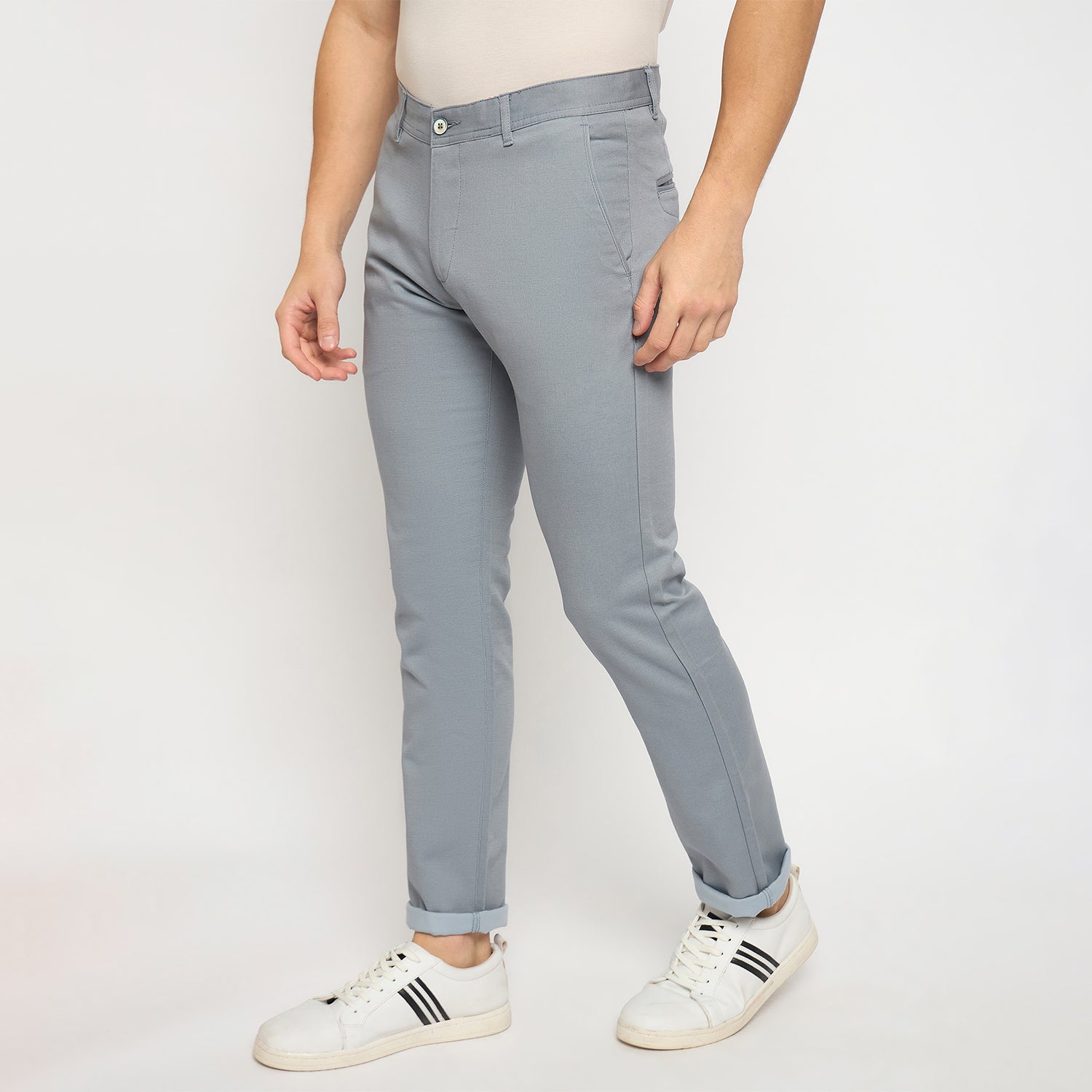 Duke Urban Men Flatfront Narrowfit Chinos Trousers (SDT4570)