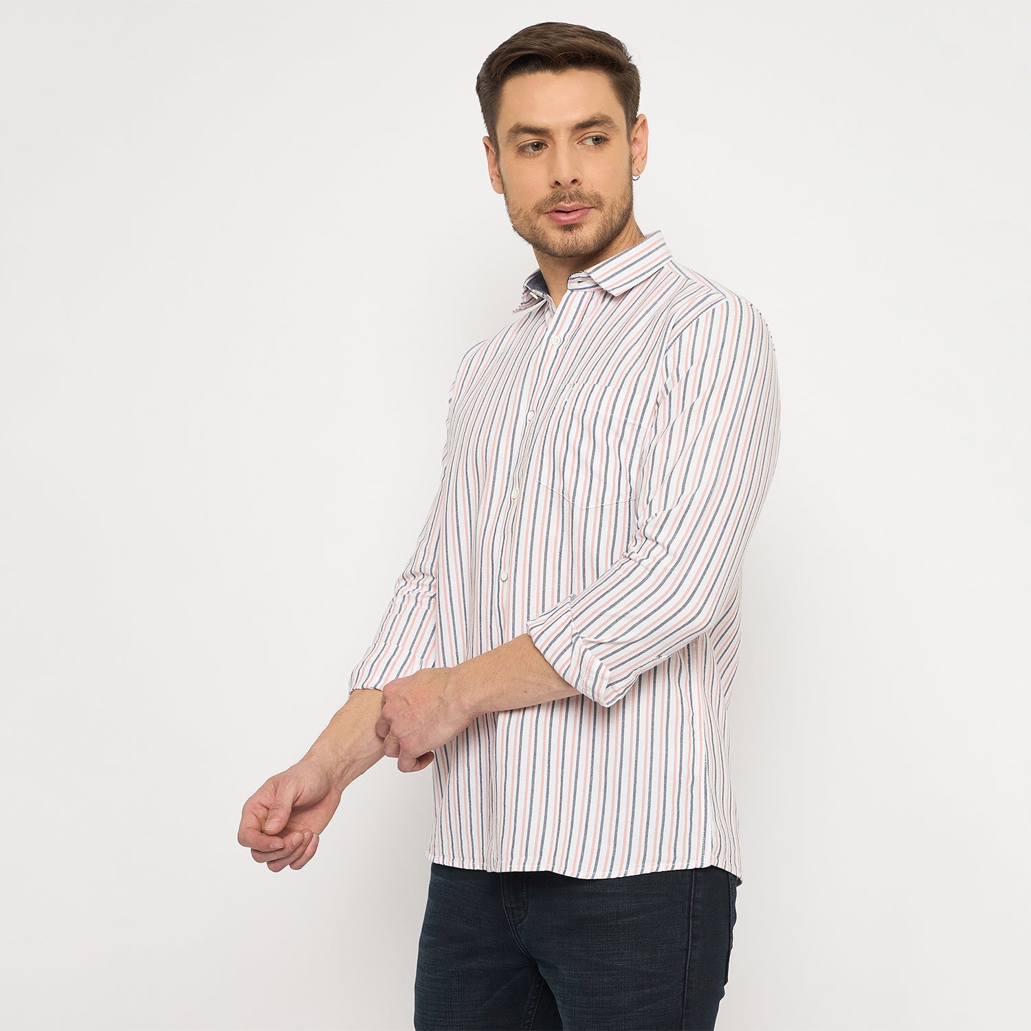 Duke Urban Men Full Sleeve Cotton Shirt (SDO8STOI)