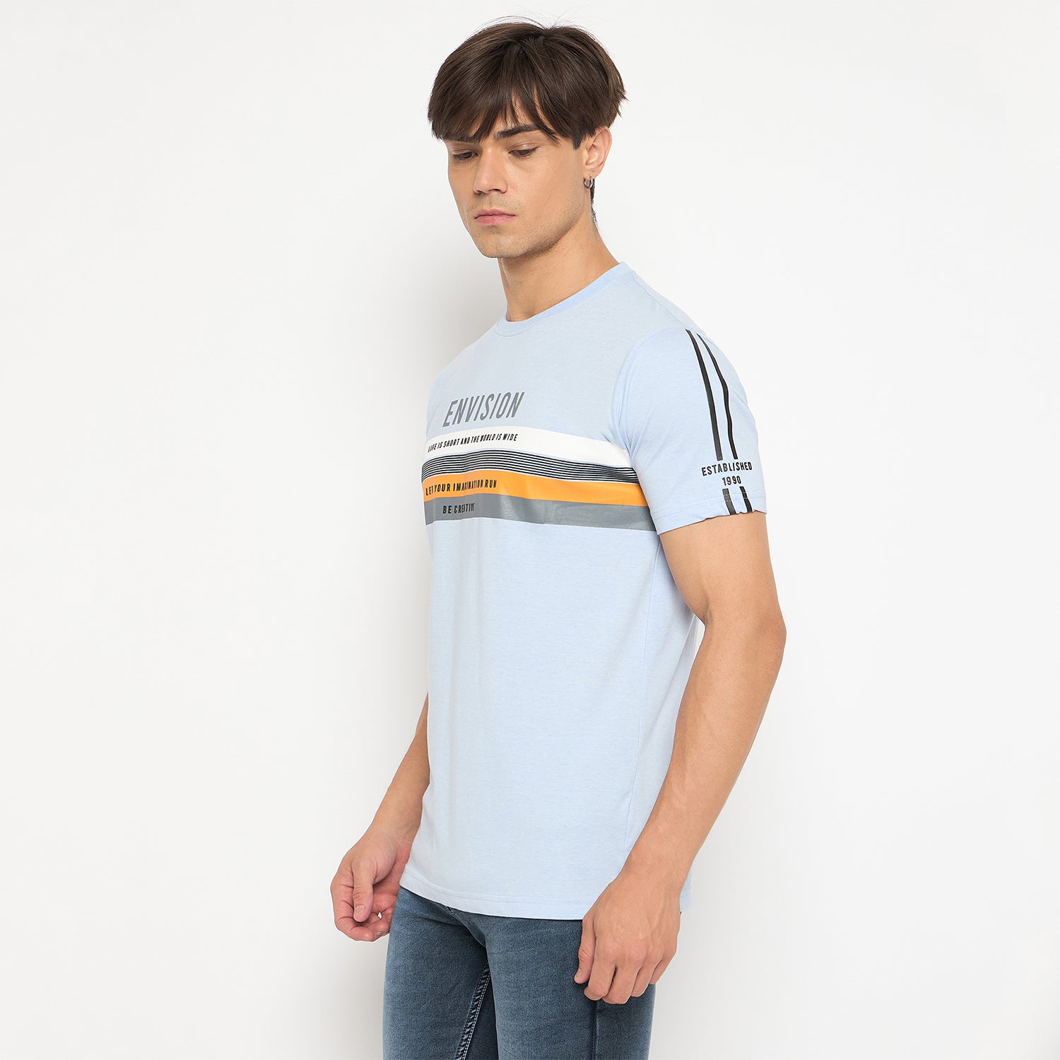 Duke Strardust Men Half Sleeve Cotton T-shirt (LF7104)