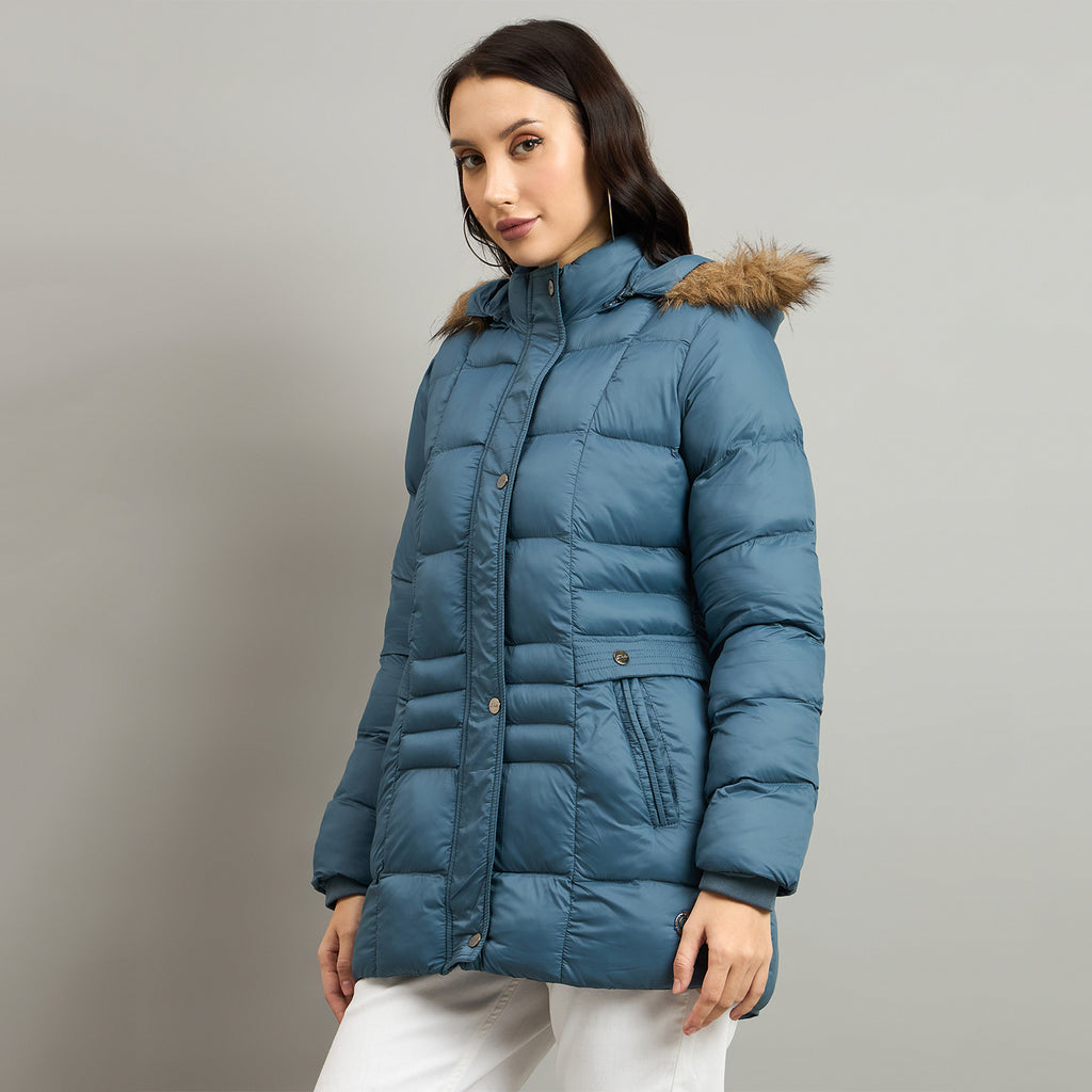 Duke Urban Women Short Style Hooded Bomber Jacket (SDZ4145)