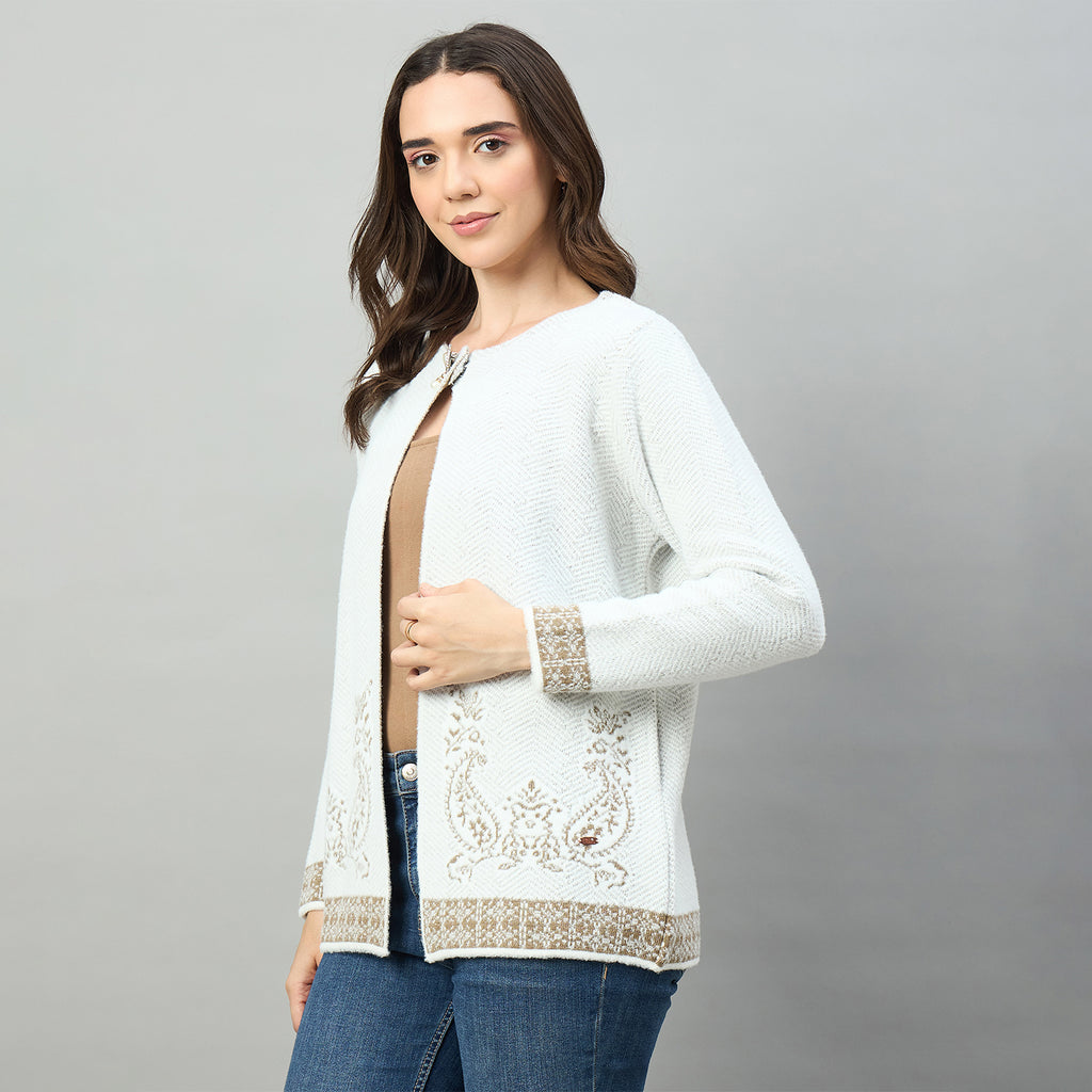 Duke Urban Women Full Sleeve Round Neck Cardigan (SDS1445)
