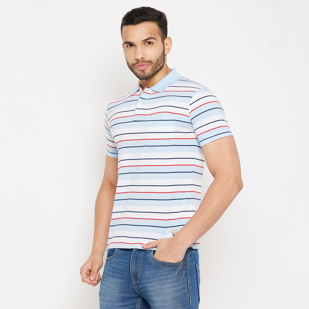 Duke Stardust Men Half Sleeve Polo Neck Cotton T-shirt (4293)