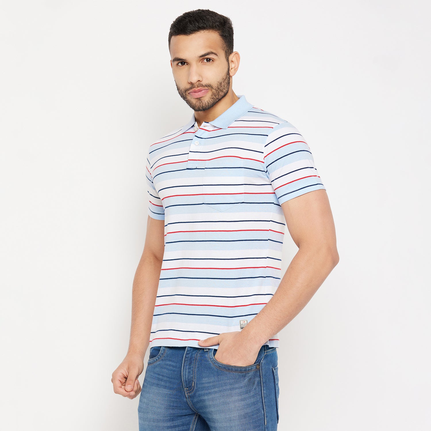 Duke Stardust Men Half Sleeve Polo Neck Cotton T-shirt (4293)