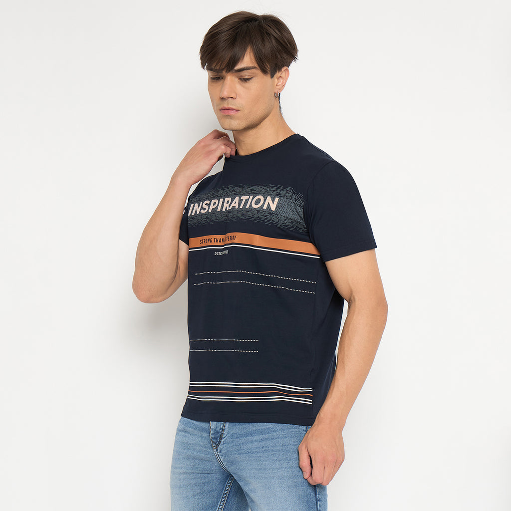 Duke Urban Men Half Sleeve Cotton T-shirt (LF7098)