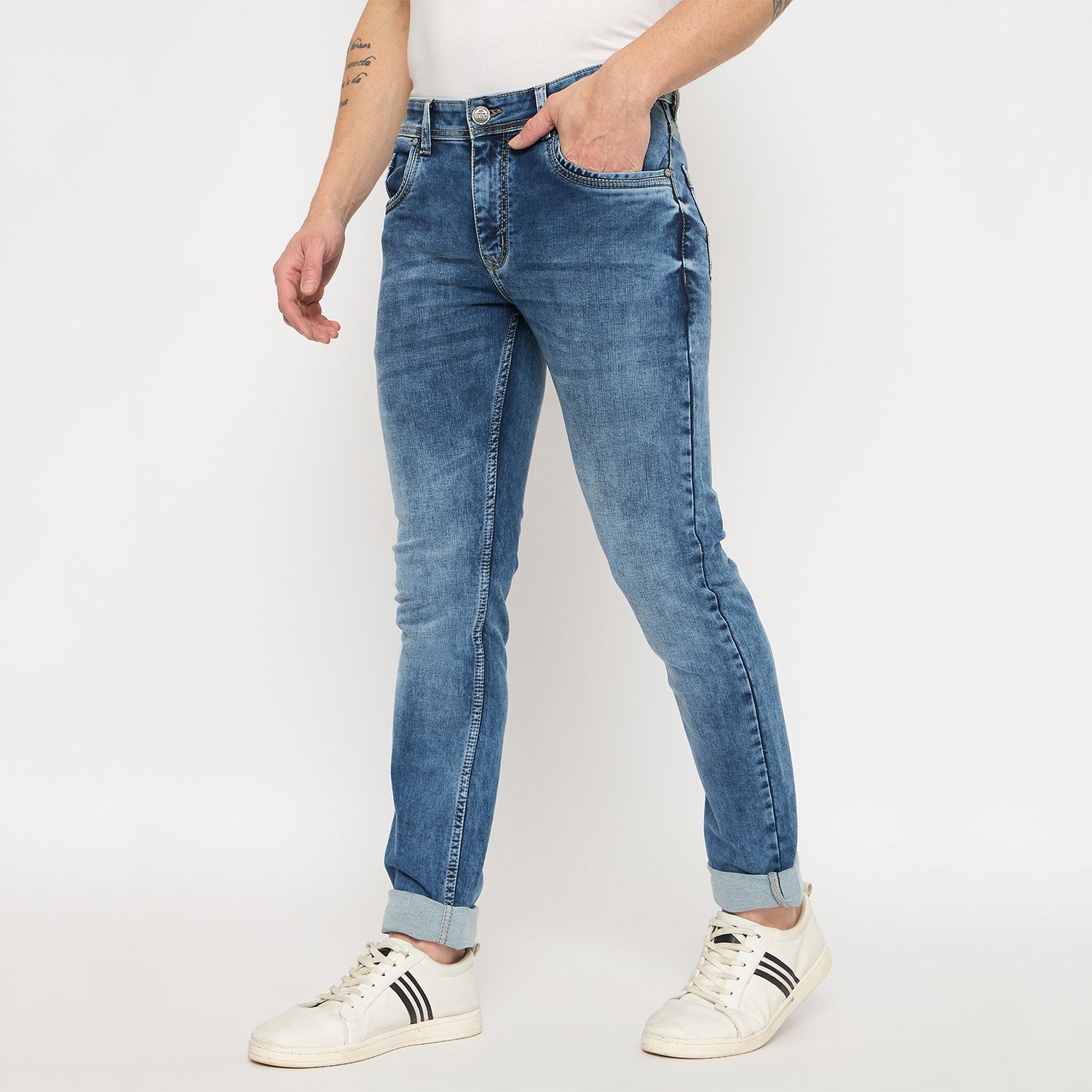 Duke Urban Men Slim Fit Stretchable Jeans (SDD5725S)