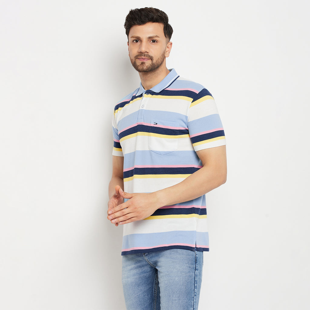 Duke Stardust Men Half Sleeve Polo Neck Cotton T-shirt (1069)