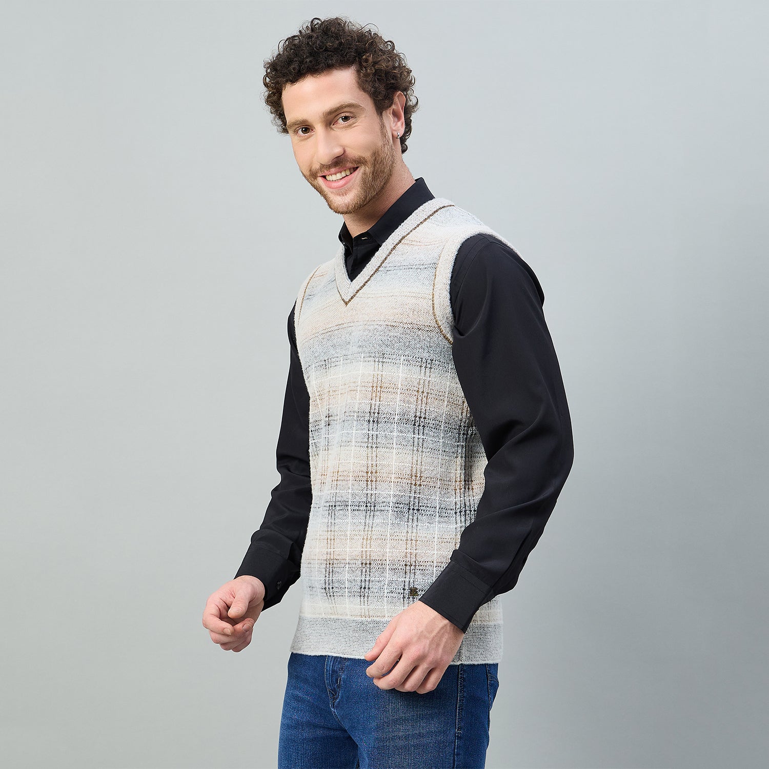 Duke Urban Men V Neck Sleeveless Regular Sweater (SDS2255)