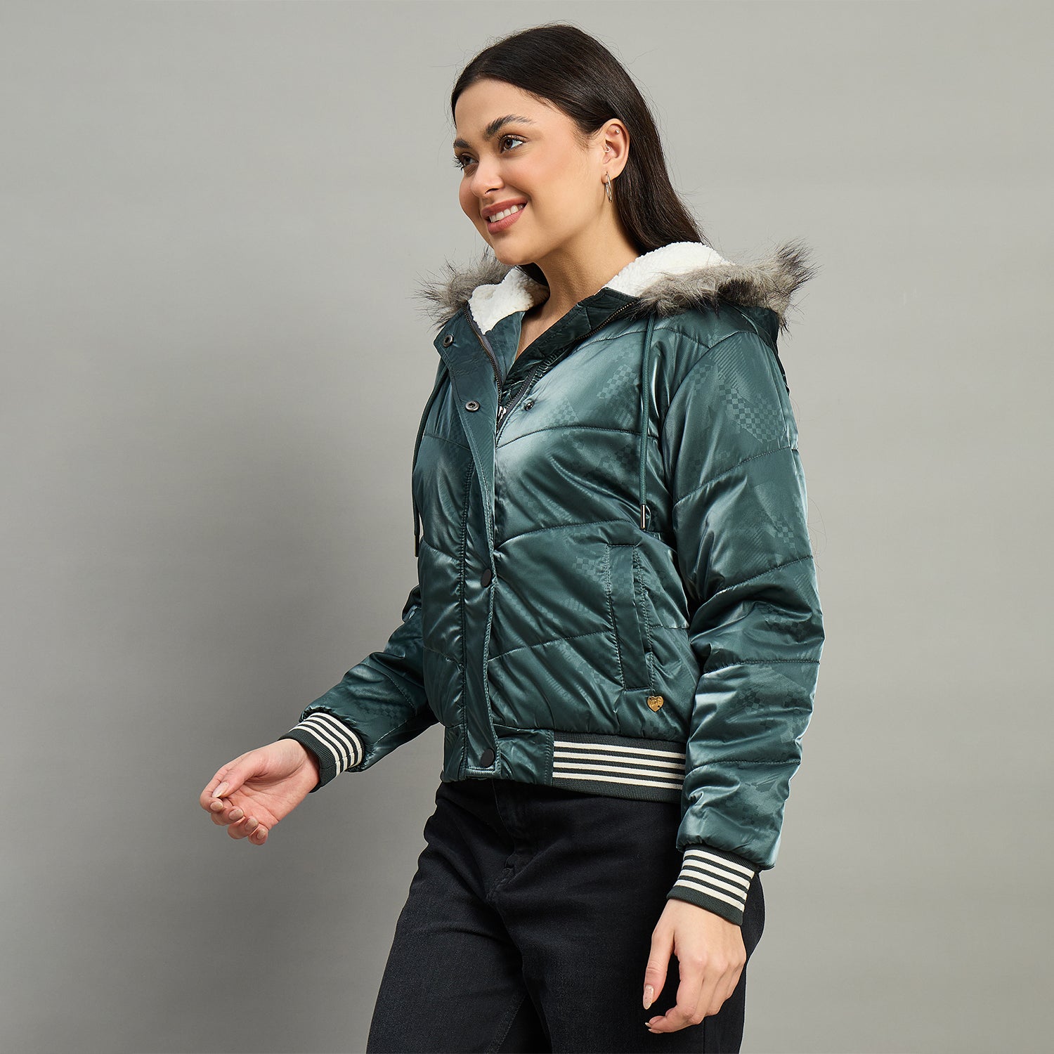 Duke Urban Women Full Sleeve Hooded Jacket (SDZ4089N)
