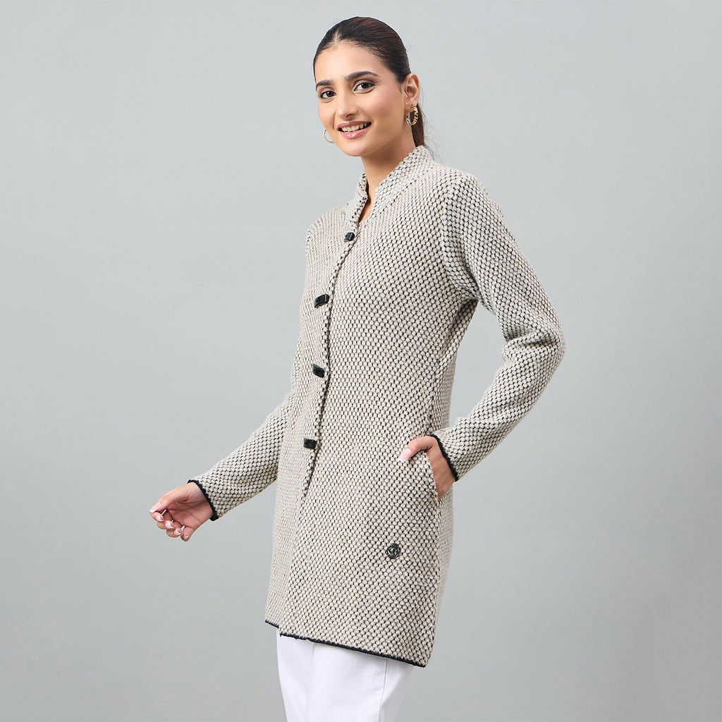 Duke Urban Women Long Coat Shortstyle Sweater (SDS1329)