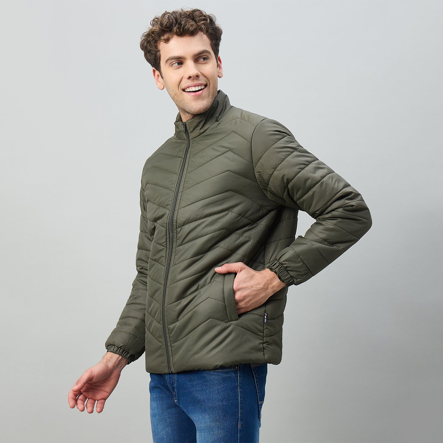 Duke Urban Men Full Sleeve Regular Puffer Jacket (OSDZ9494)