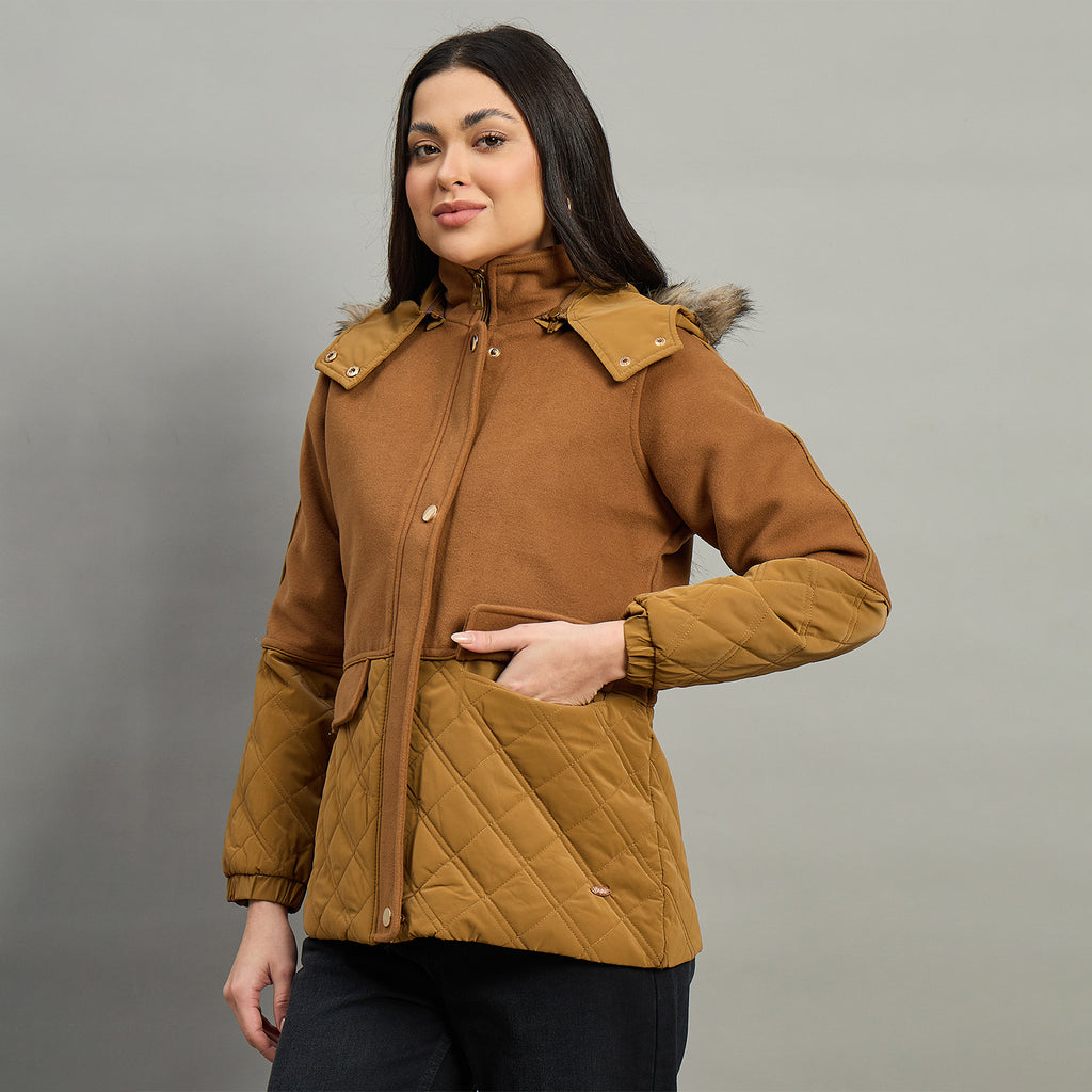 Duke Urban Women Short Style Full Sleeve Hooded Jacket (SDZ4139)